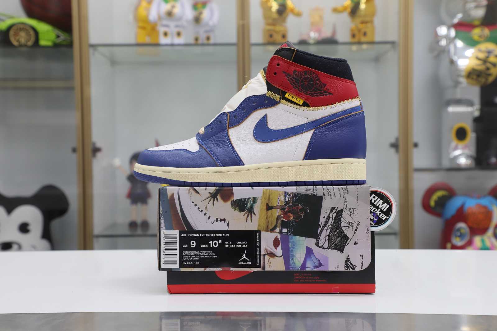 UNION LA X AIR JORDAN 1 RETRO HIGH NRG 'STORM BLUE' Free Shipping