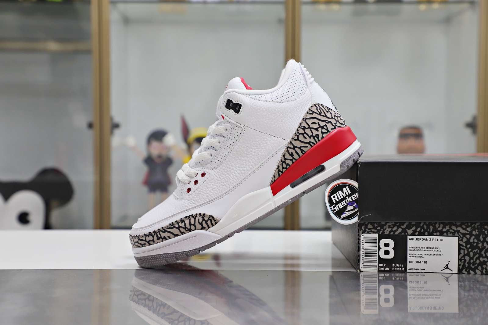 AIR JORDAN 3 RETRO 'CARDINAL RED' -116