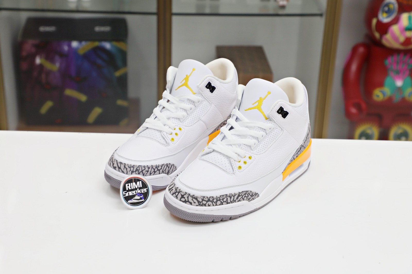 WMNS AIR JORDAN 3 RETRO 'LASER ORANGE' 白黄