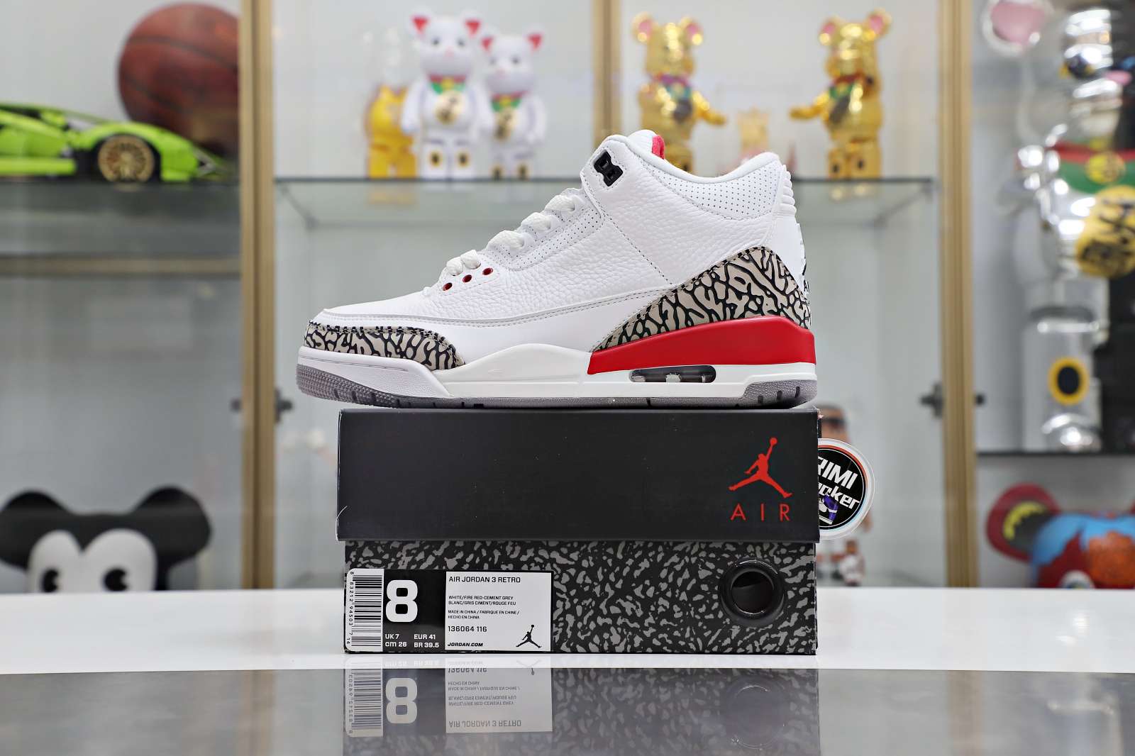 AIR JORDAN 3 RETRO 'CARDINAL RED' -116