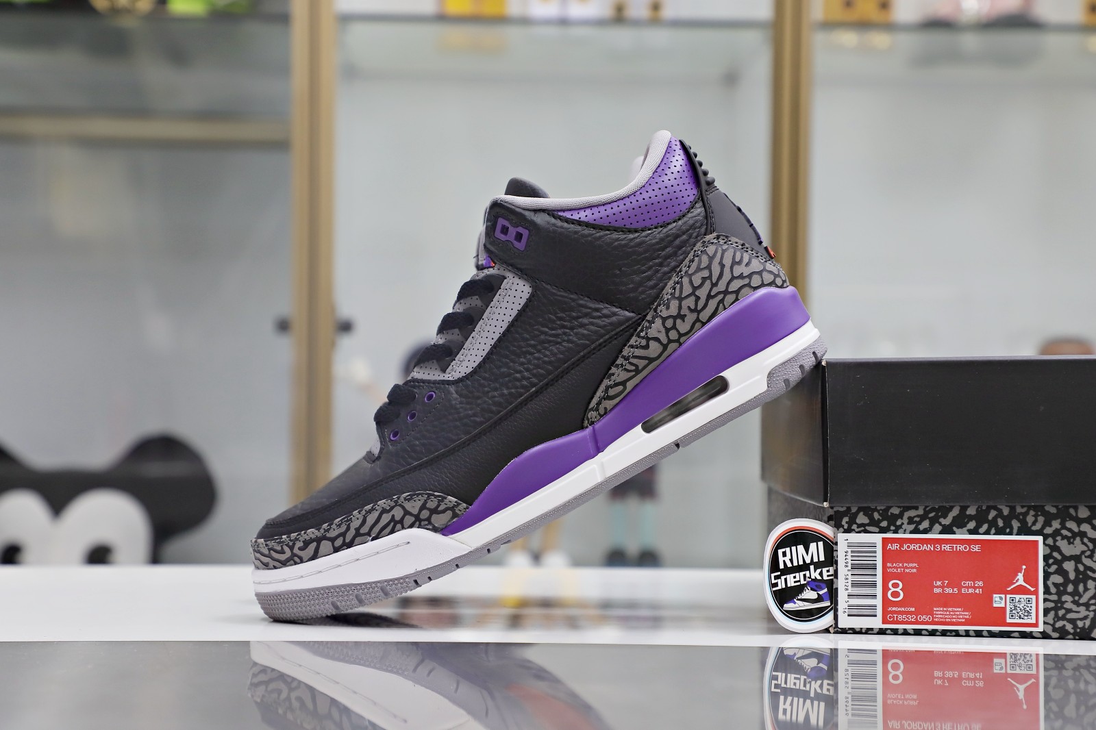 AIR JORDAN 3 RETRO 'COURT PURPLE'