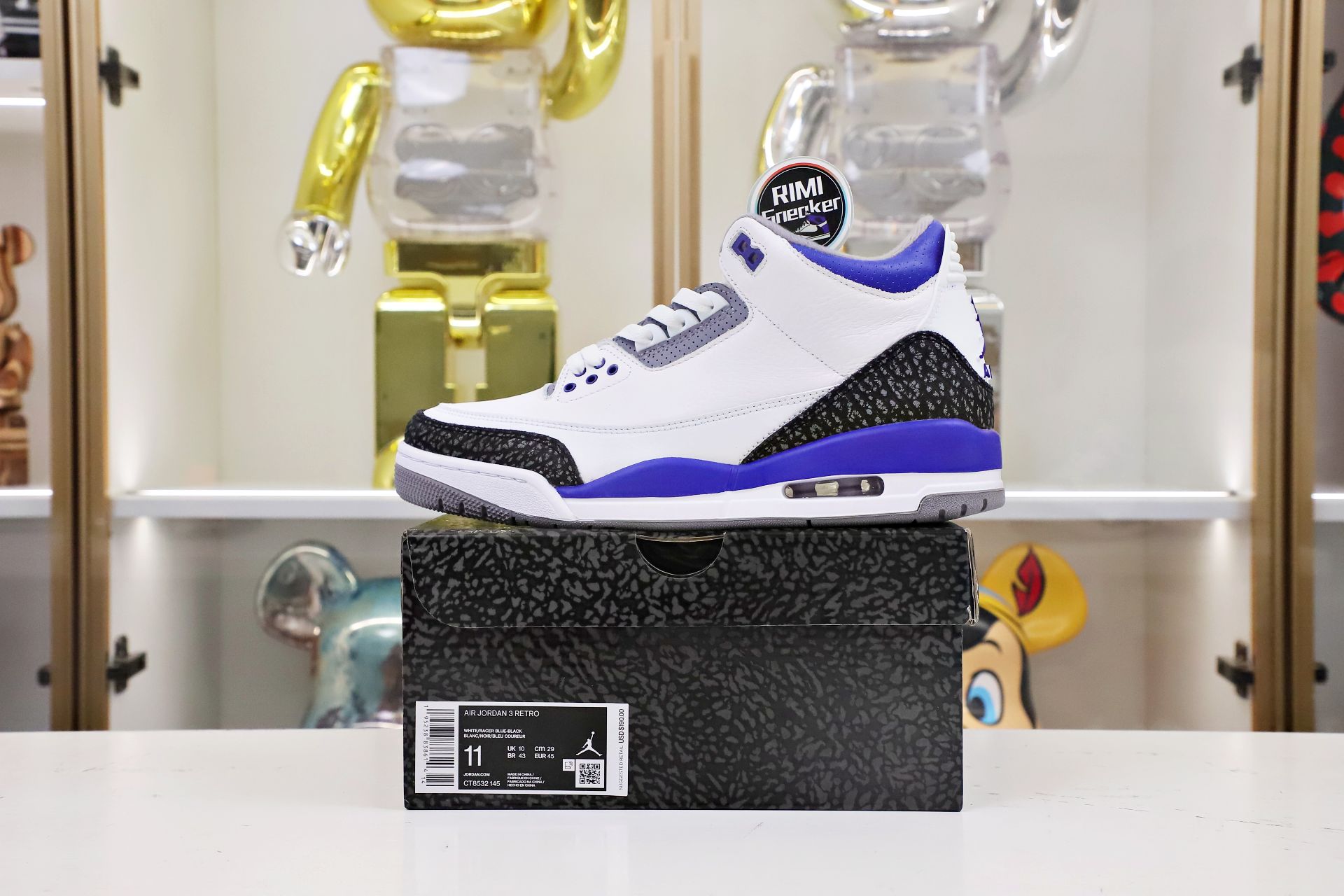 AIR JORDAN 3 RETRO 'RACER BLUE'(CT8532-145)