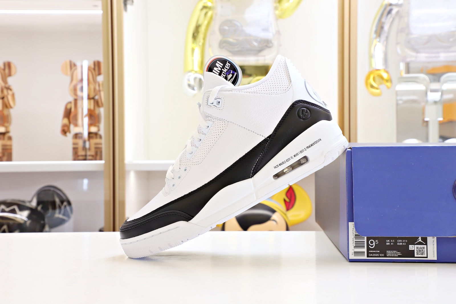 FRAGMENT DESIGN X AIR JORDAN 3 RETRO SP 'WHITE'