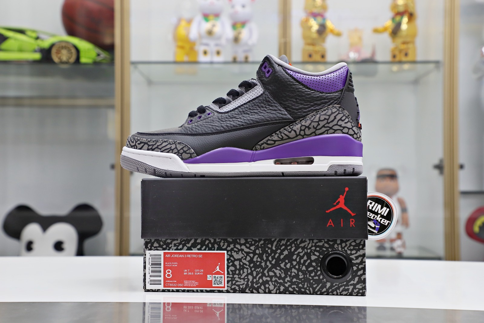AIR JORDAN 3 RETRO 'COURT PURPLE'