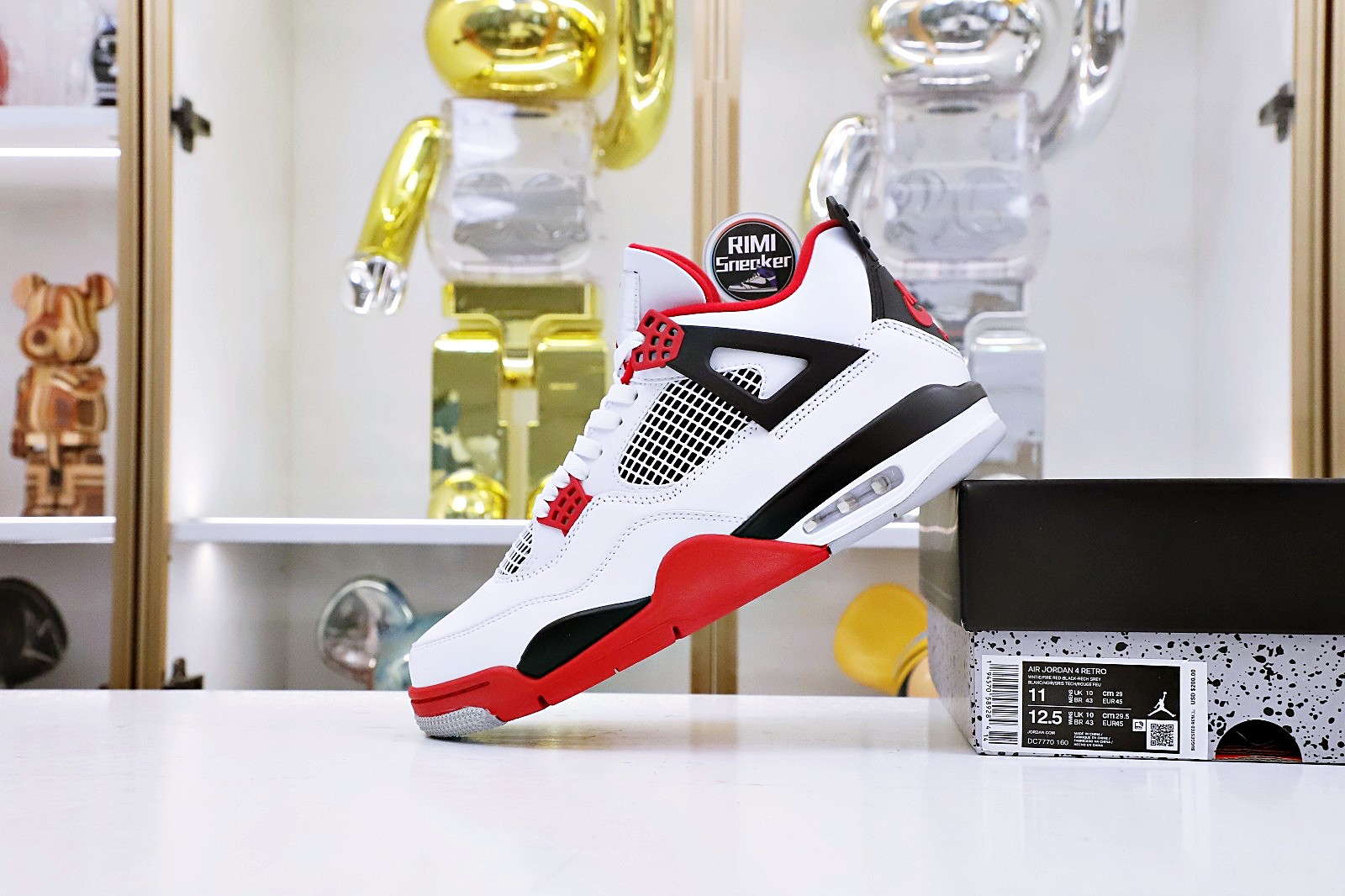 AIR JORDAN 4 RETRO 'FIRE RED' 2020
