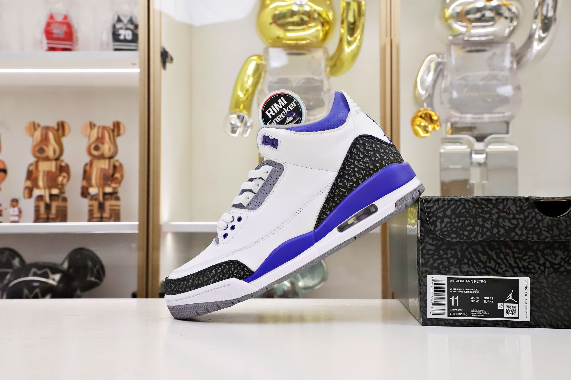 AIR JORDAN 3 RETRO 'RACER BLUE'(CT8532-145)