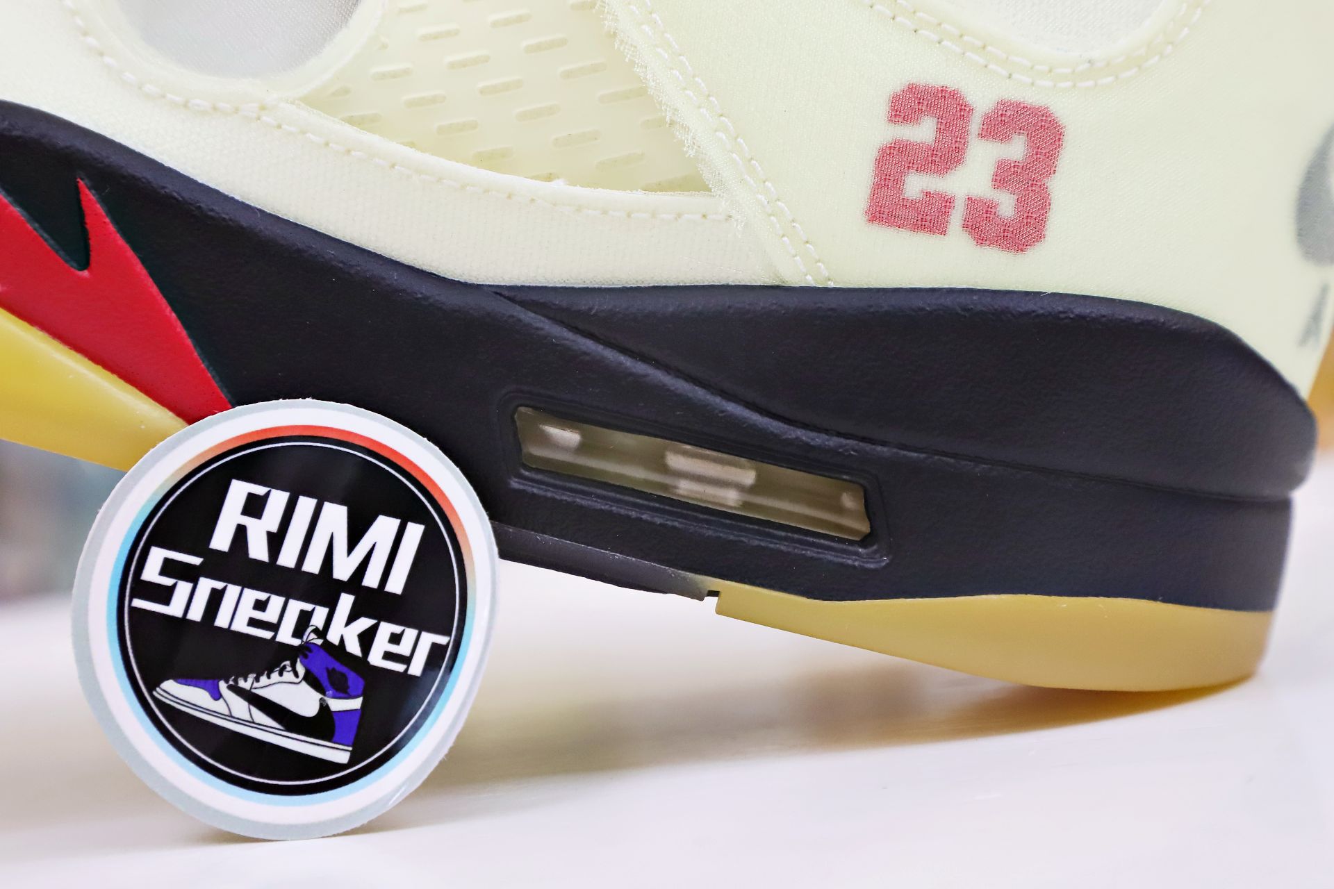 AIR JORDAN OFF-WHITE X AIR JORDAN 5 RETRO SP PS 'SAIL'