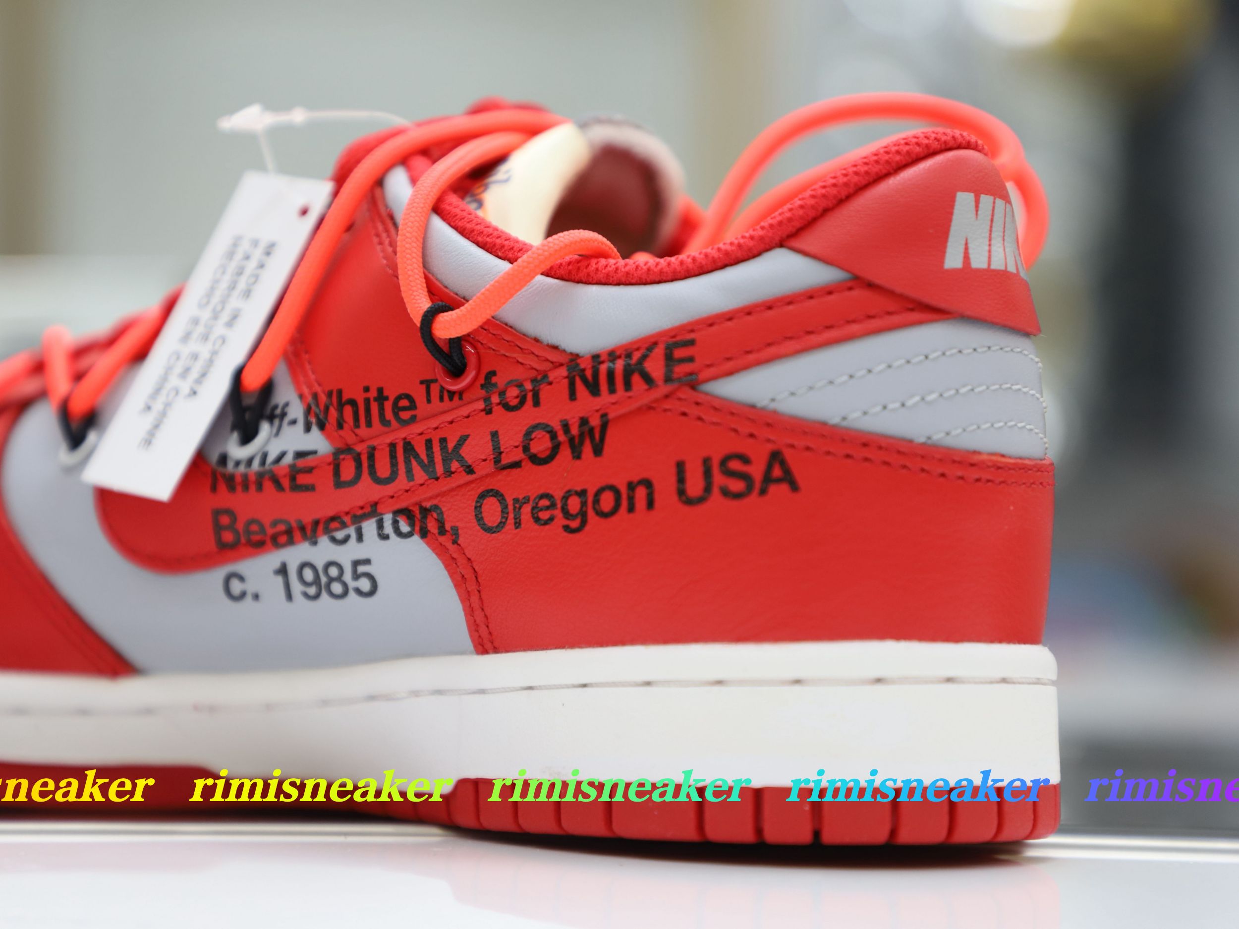 OFF-WHITE X DUNK LOW 'UNIVERSITY RED'