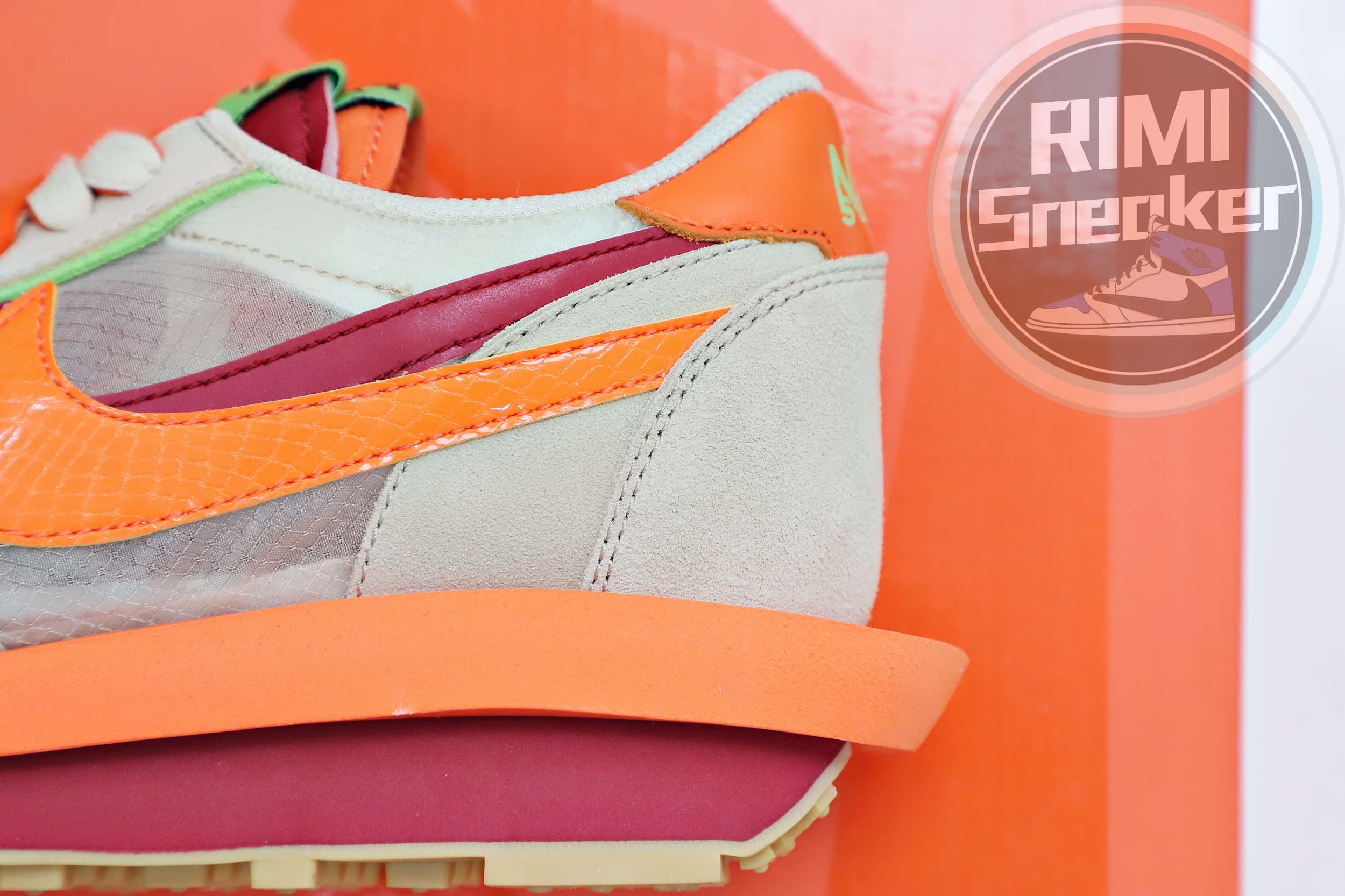 SACAI X CLOT X LDWAFFLE 'NET ORANGE BLAZE'