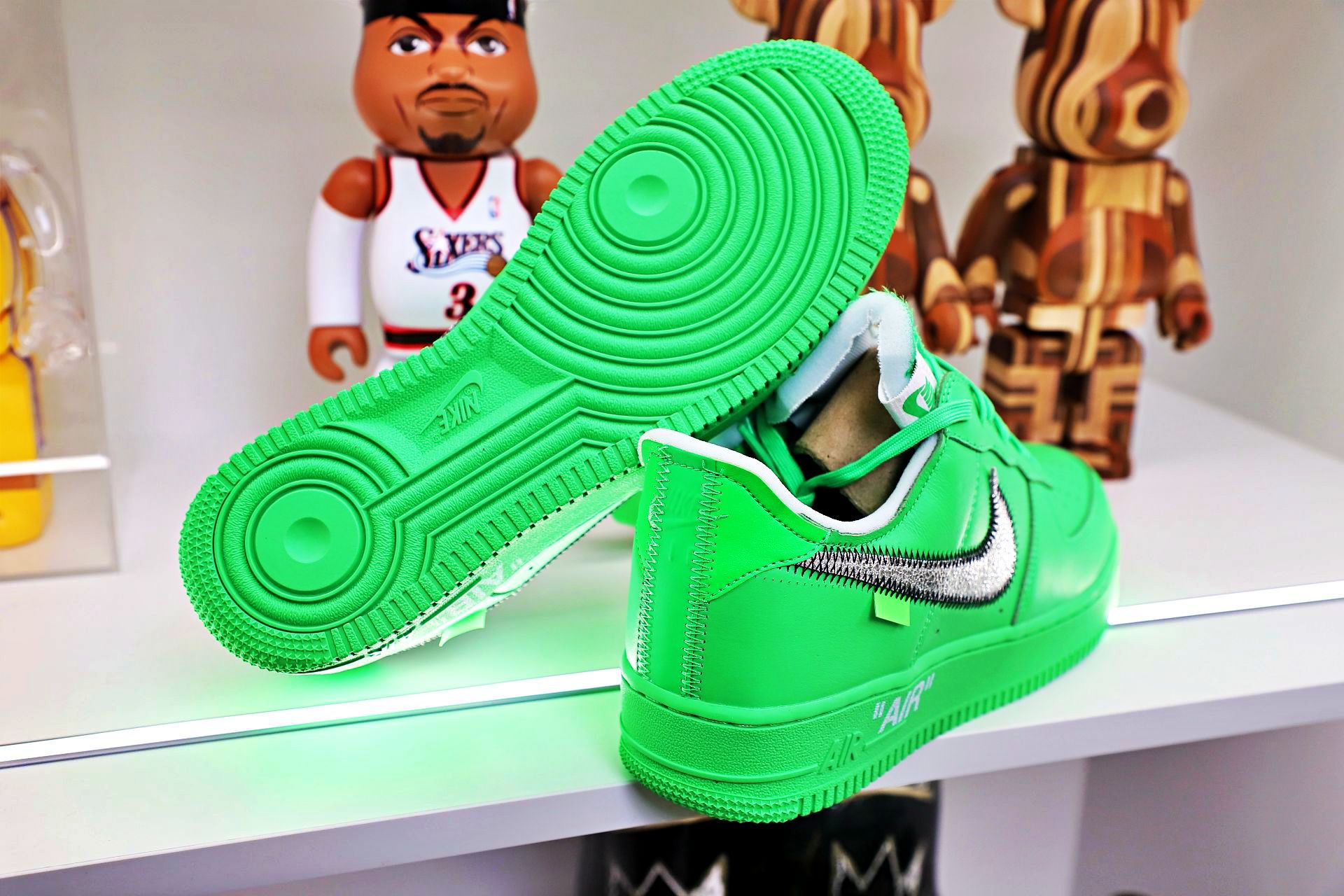 OFF WHITE NIKE AIR FORCE 1 LOW GREEN