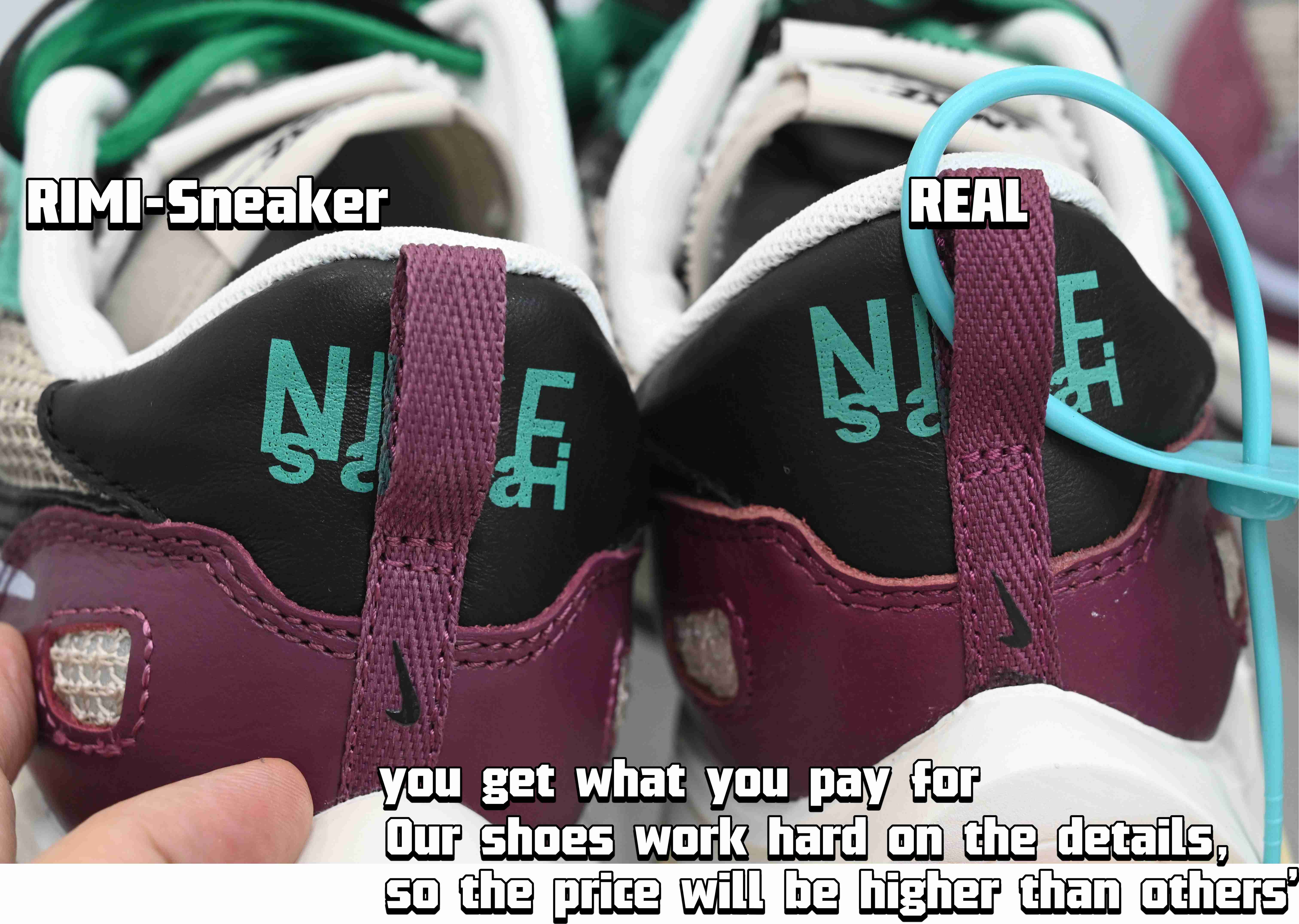 SACAI X VAPORWAFFLE SP 'VILLAIN RED'