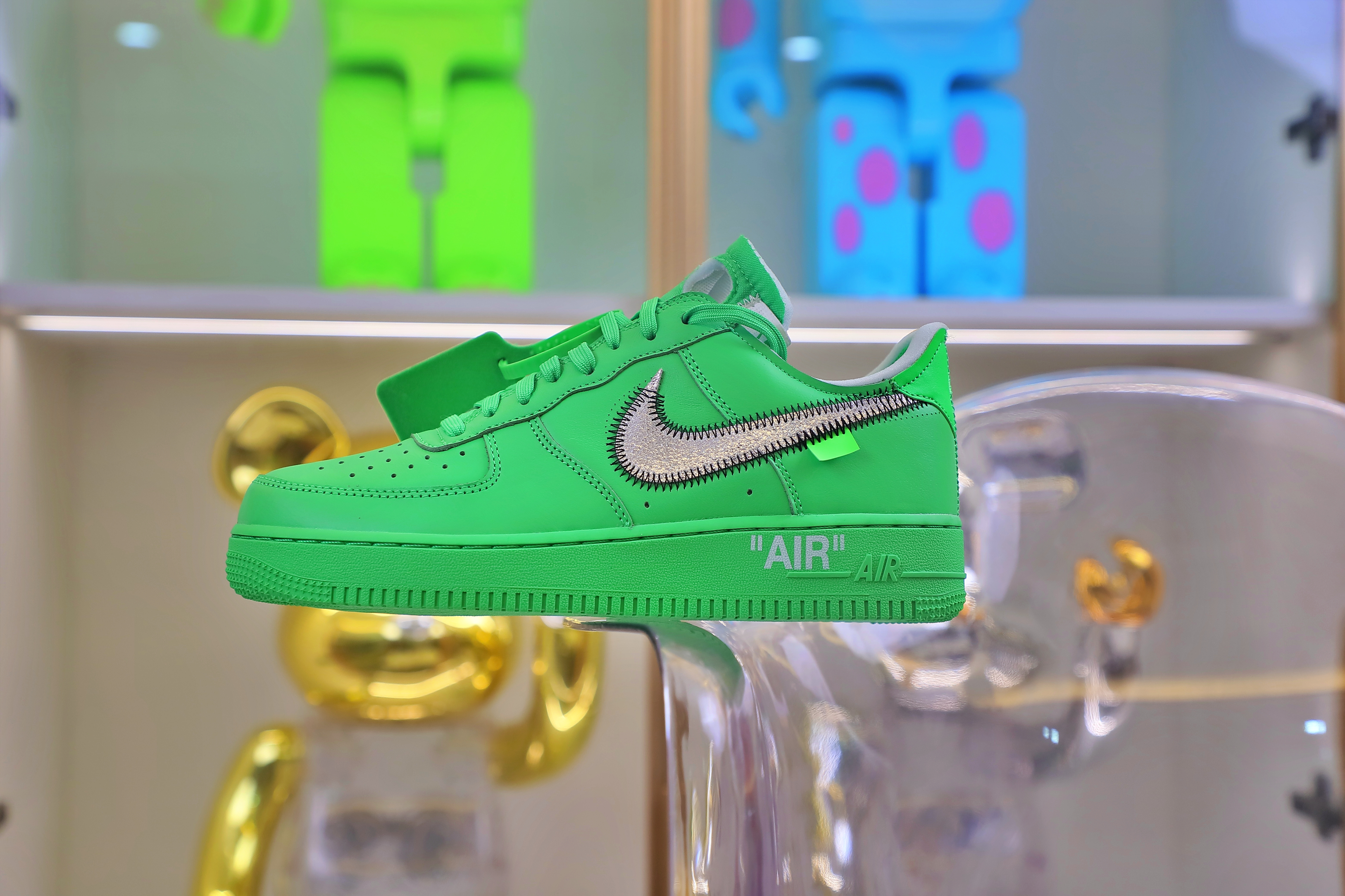 OFF WHITE NIKE AIR FORCE 1 LOW GREEN