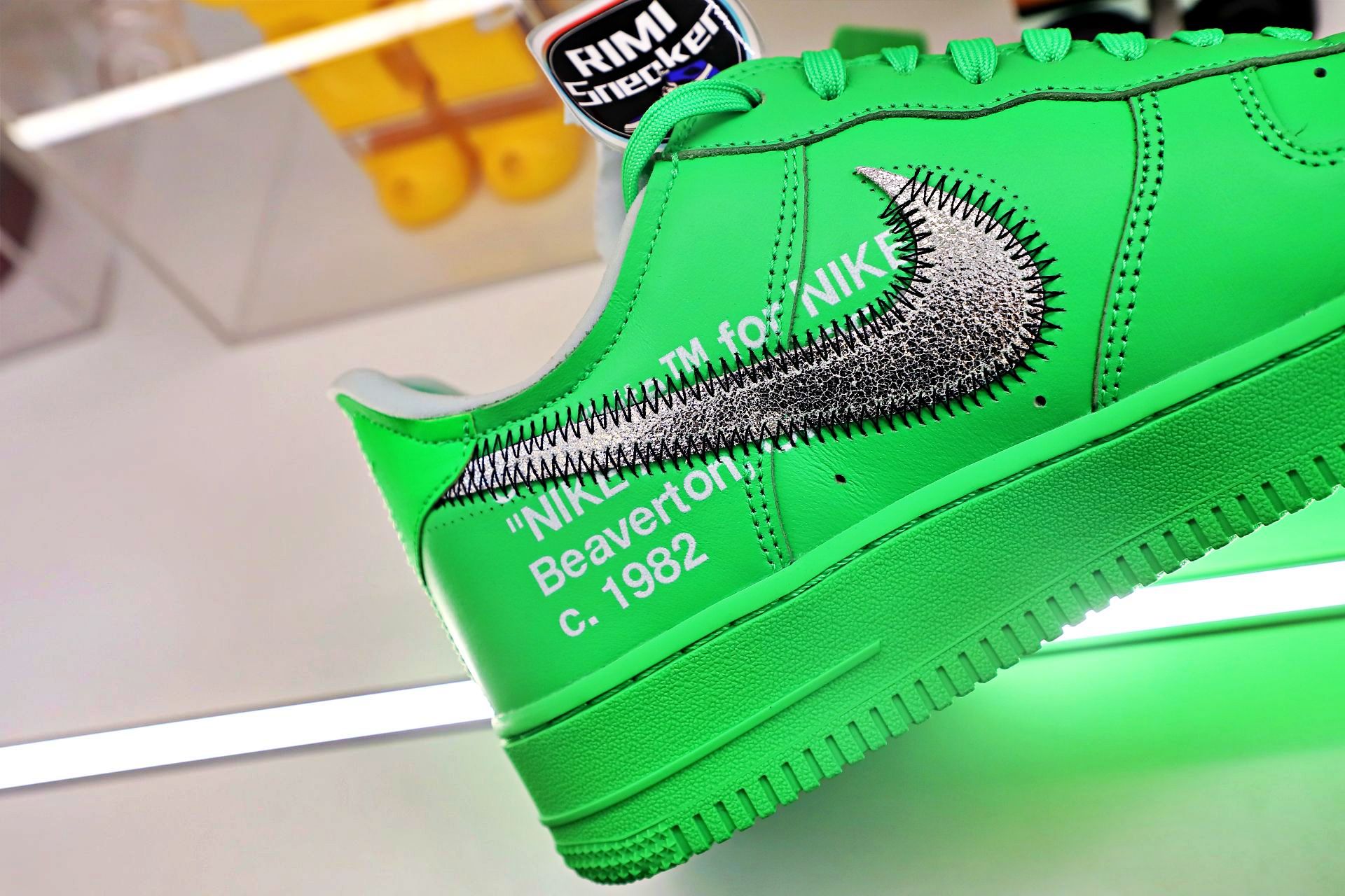OFF WHITE NIKE AIR FORCE 1 LOW GREEN