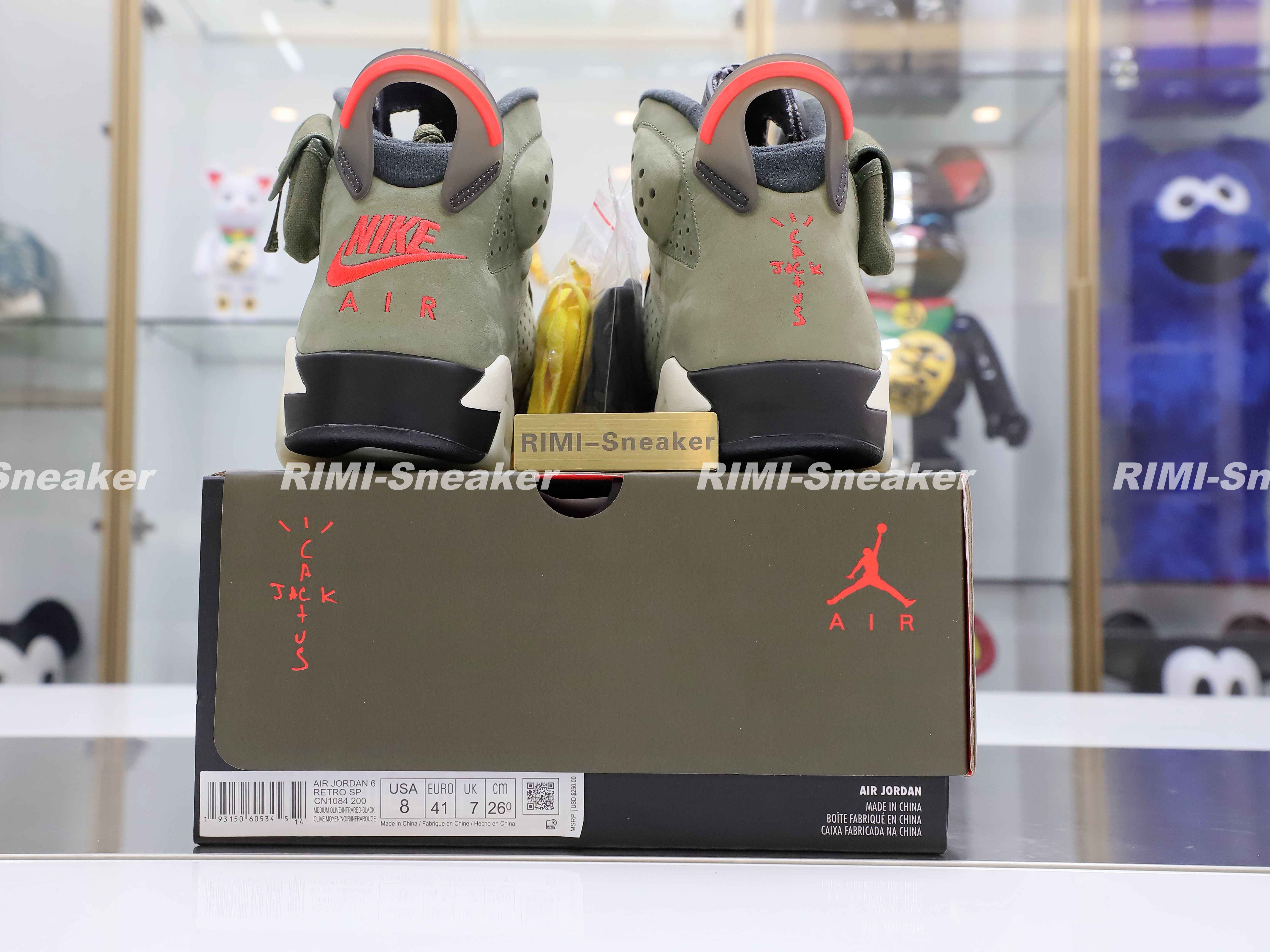 TRAVIS SCOTT X AIR JORDAN 6 RETRO 'OLIVE'
