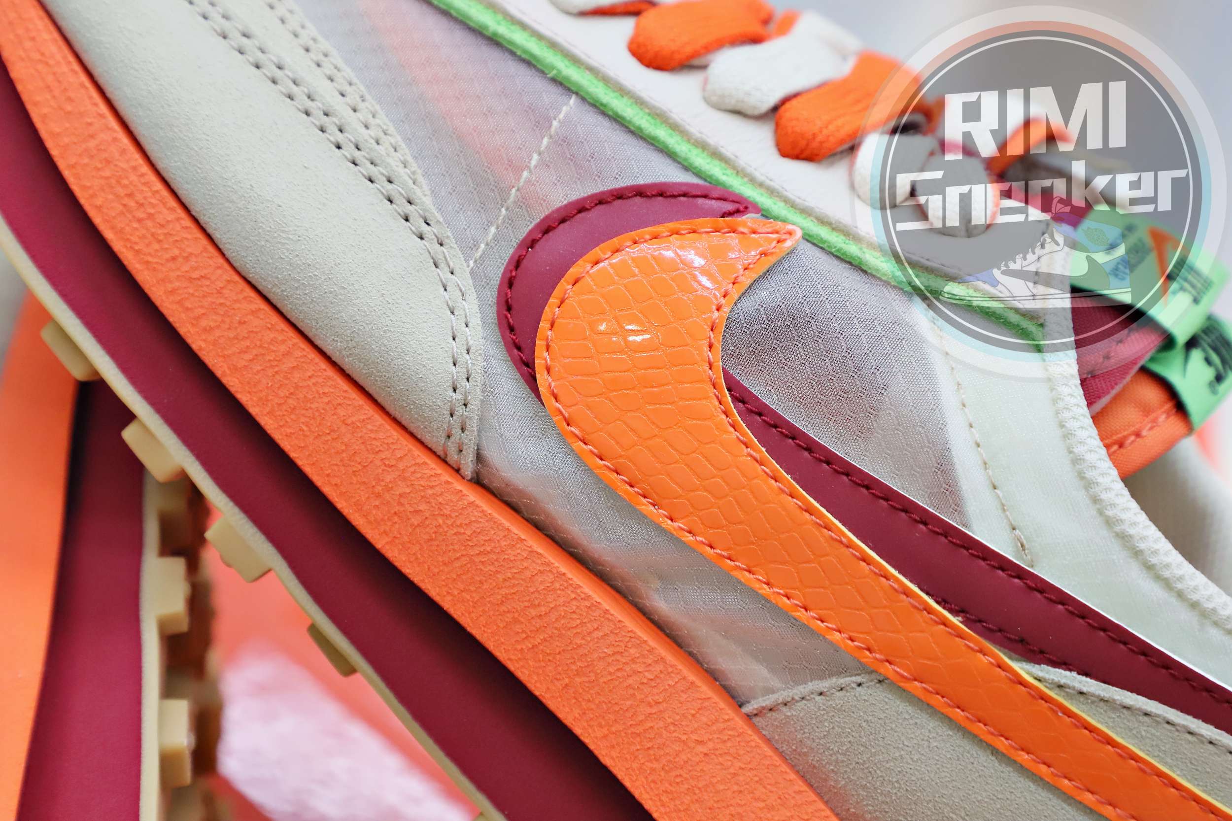SACAI X CLOT X LDWAFFLE 'NET ORANGE BLAZE'