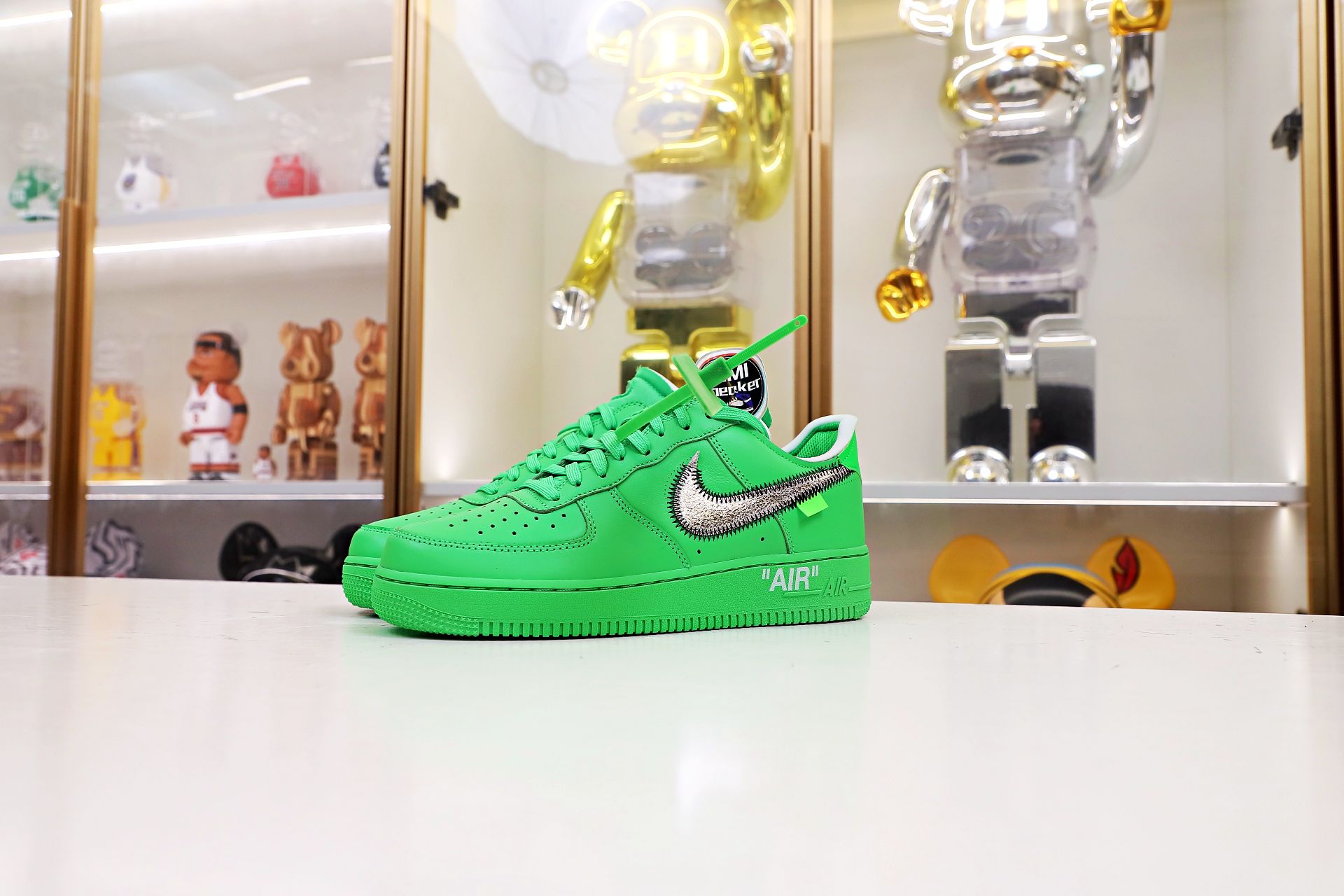 OFF WHITE NIKE AIR FORCE 1 LOW GREEN