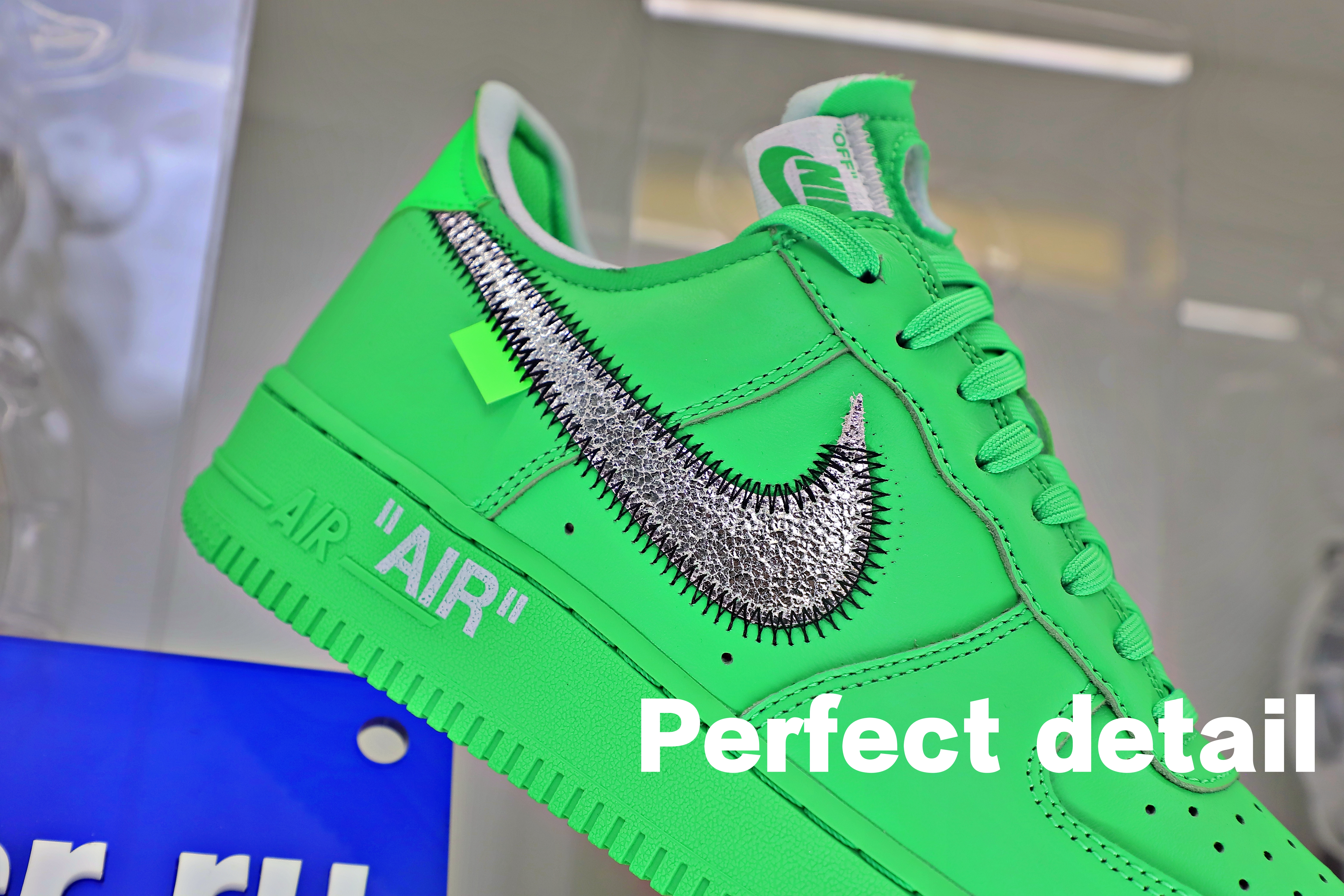 OFF WHITE NIKE AIR FORCE 1 LOW GREEN