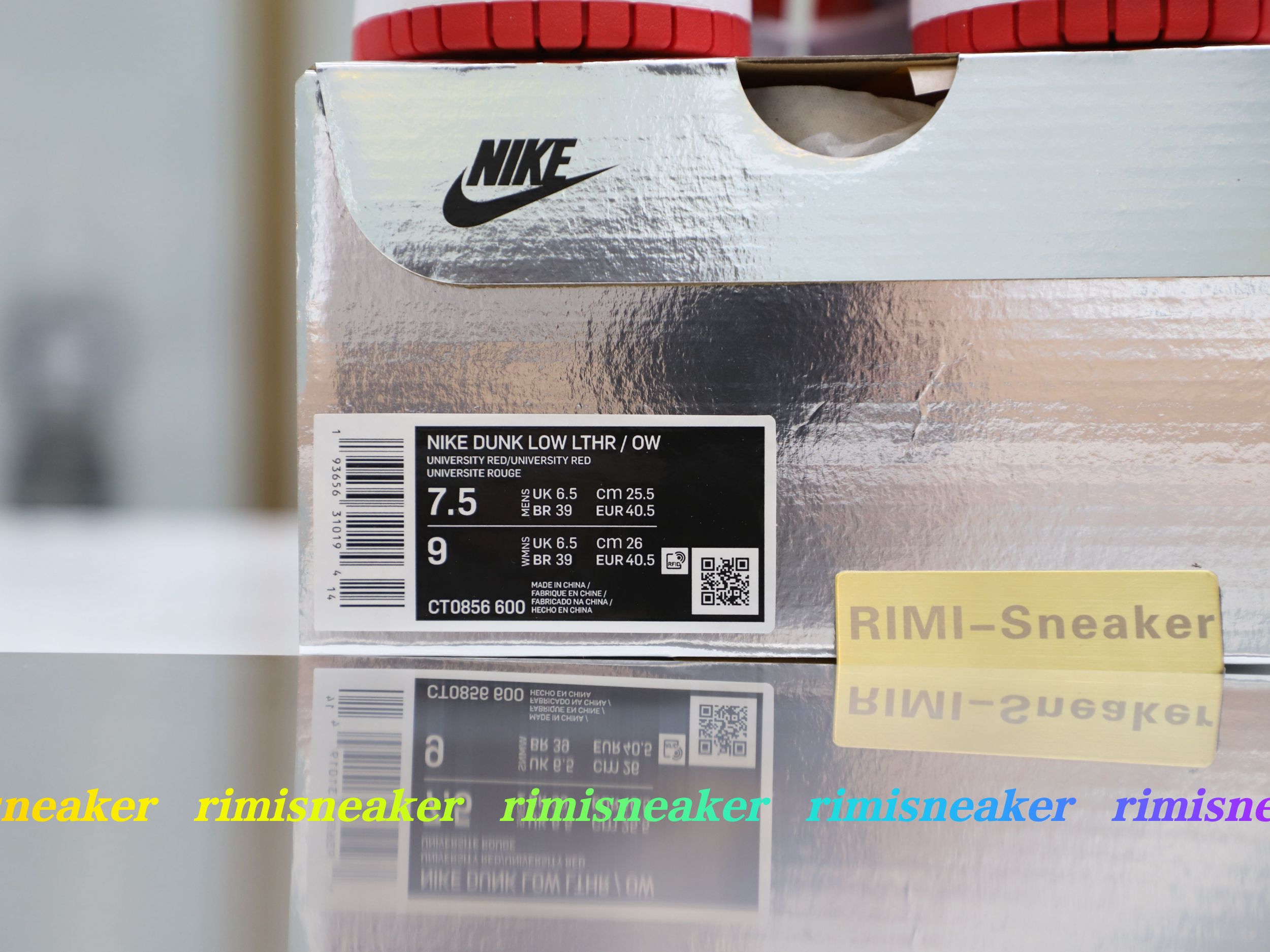 OFF-WHITE X DUNK LOW 'UNIVERSITY RED'