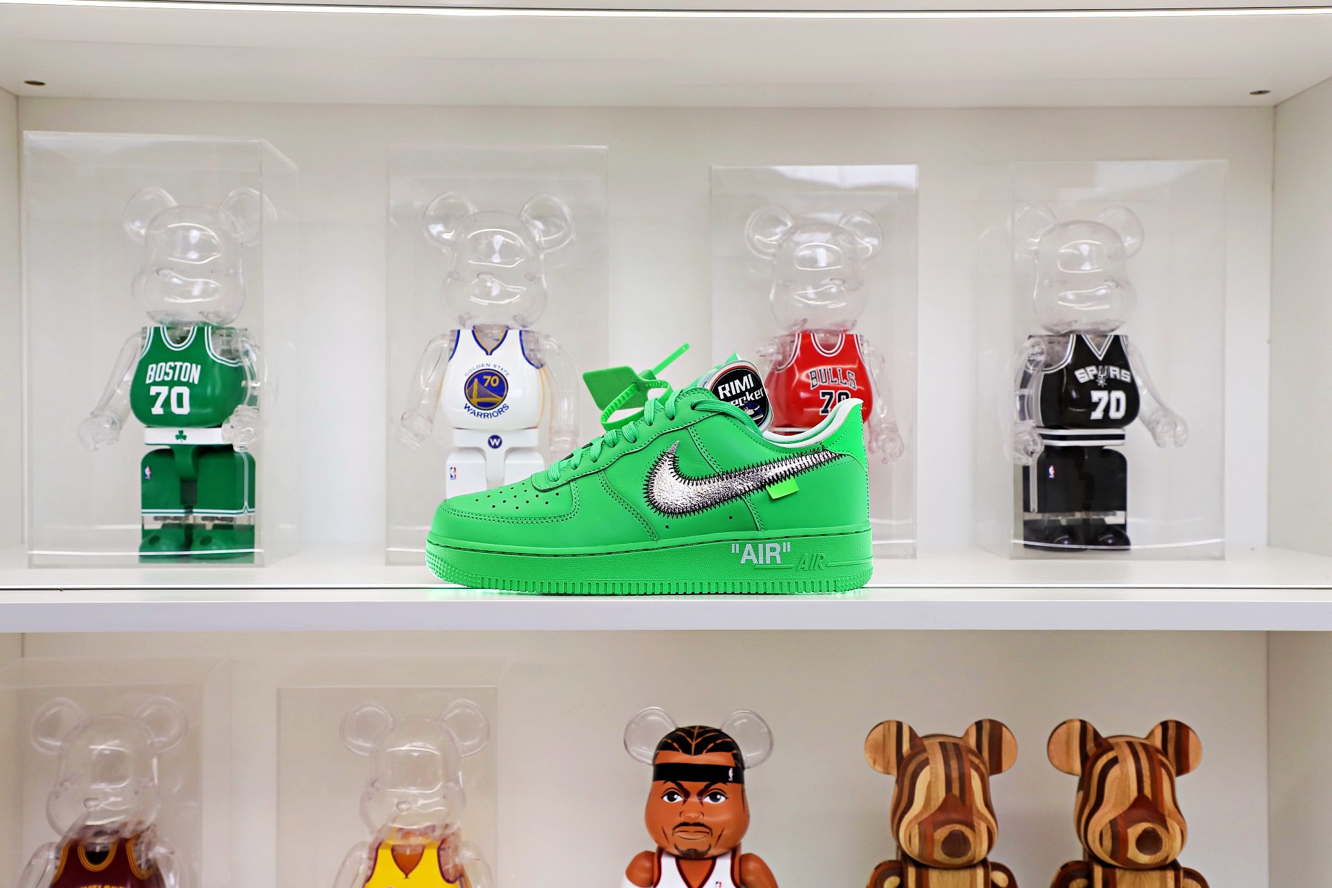 OFF WHITE NIKE AIR FORCE 1 LOW GREEN