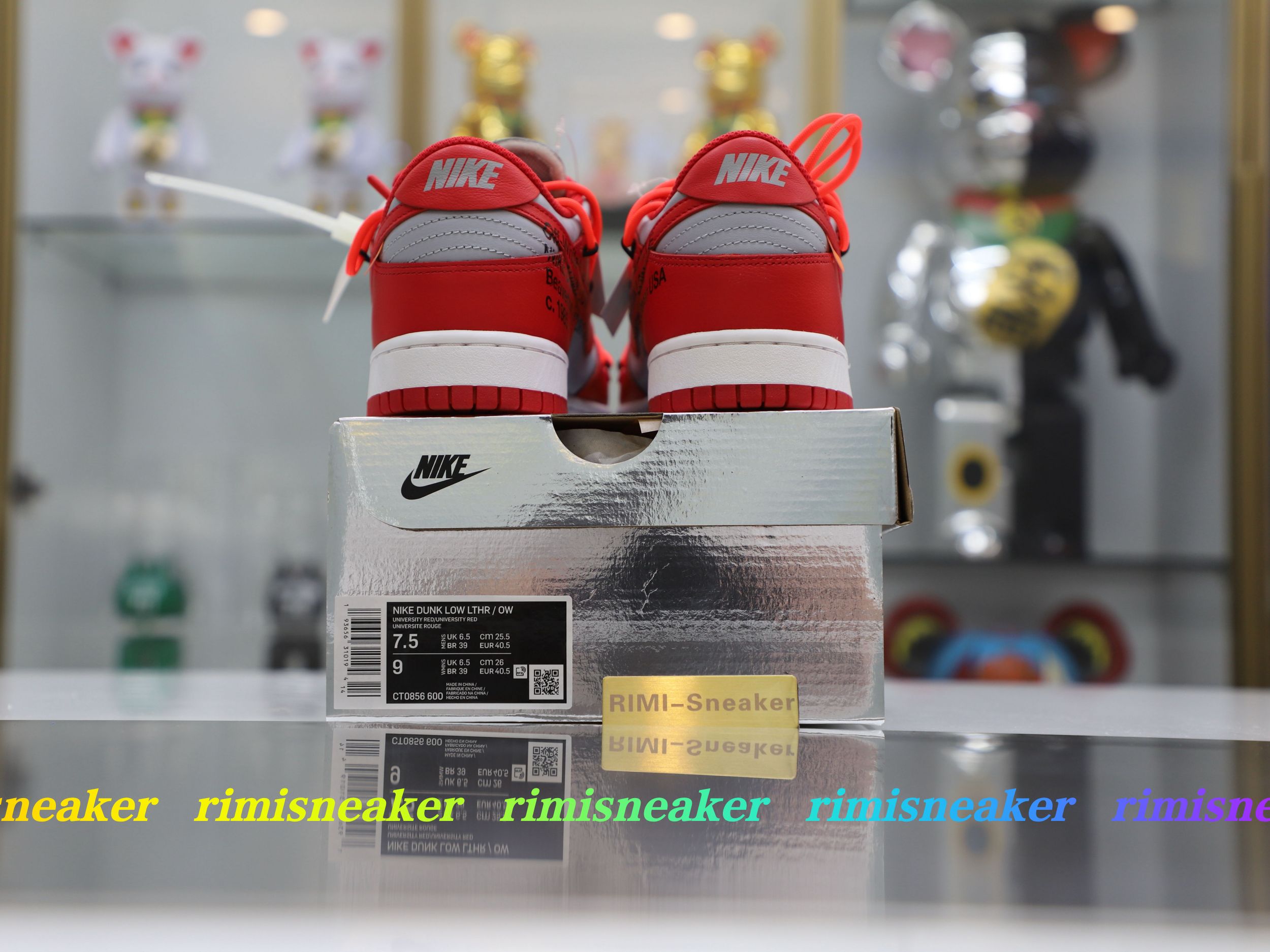 OFF-WHITE X DUNK LOW 'UNIVERSITY RED'