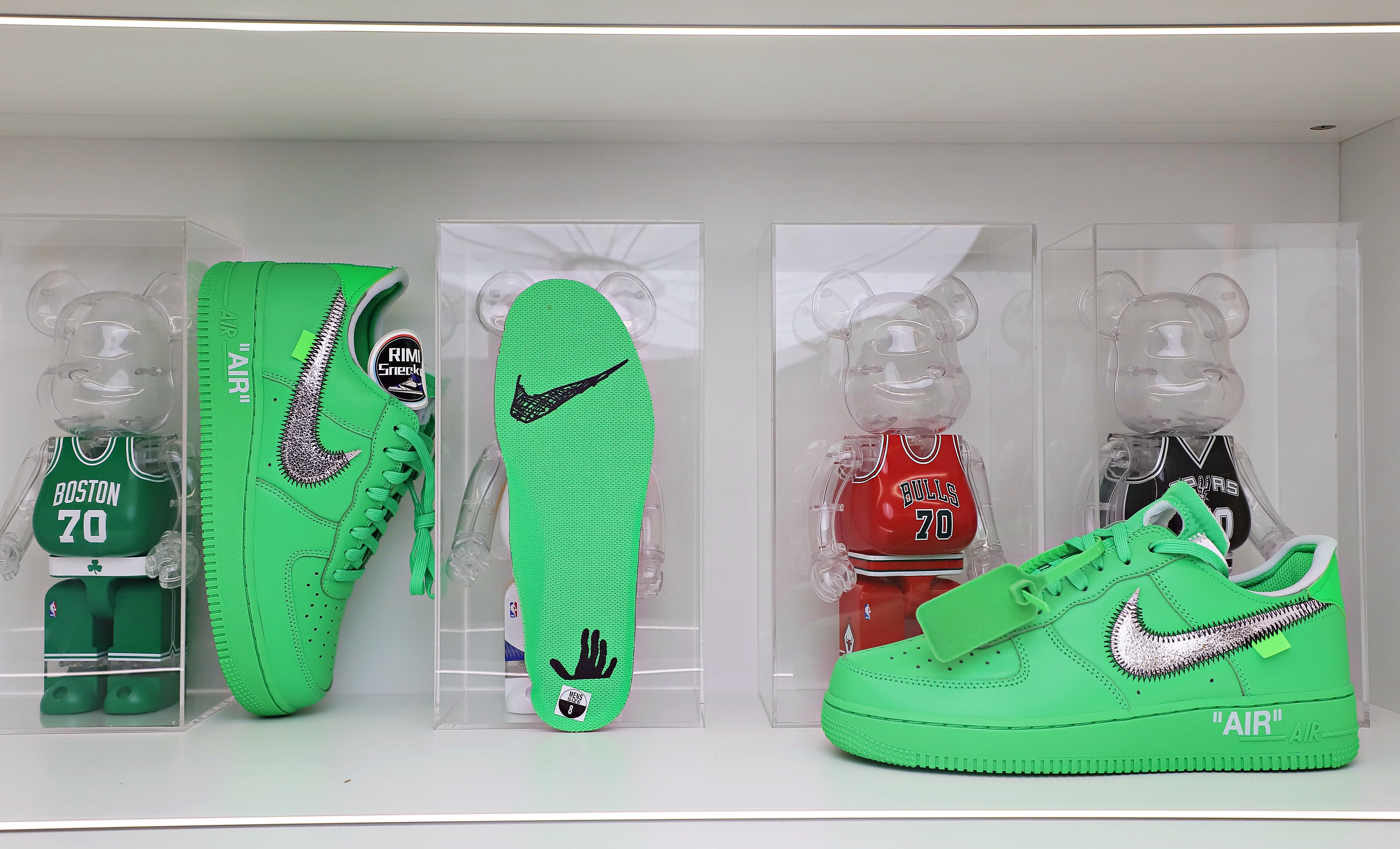 OFF WHITE NIKE AIR FORCE 1 LOW GREEN