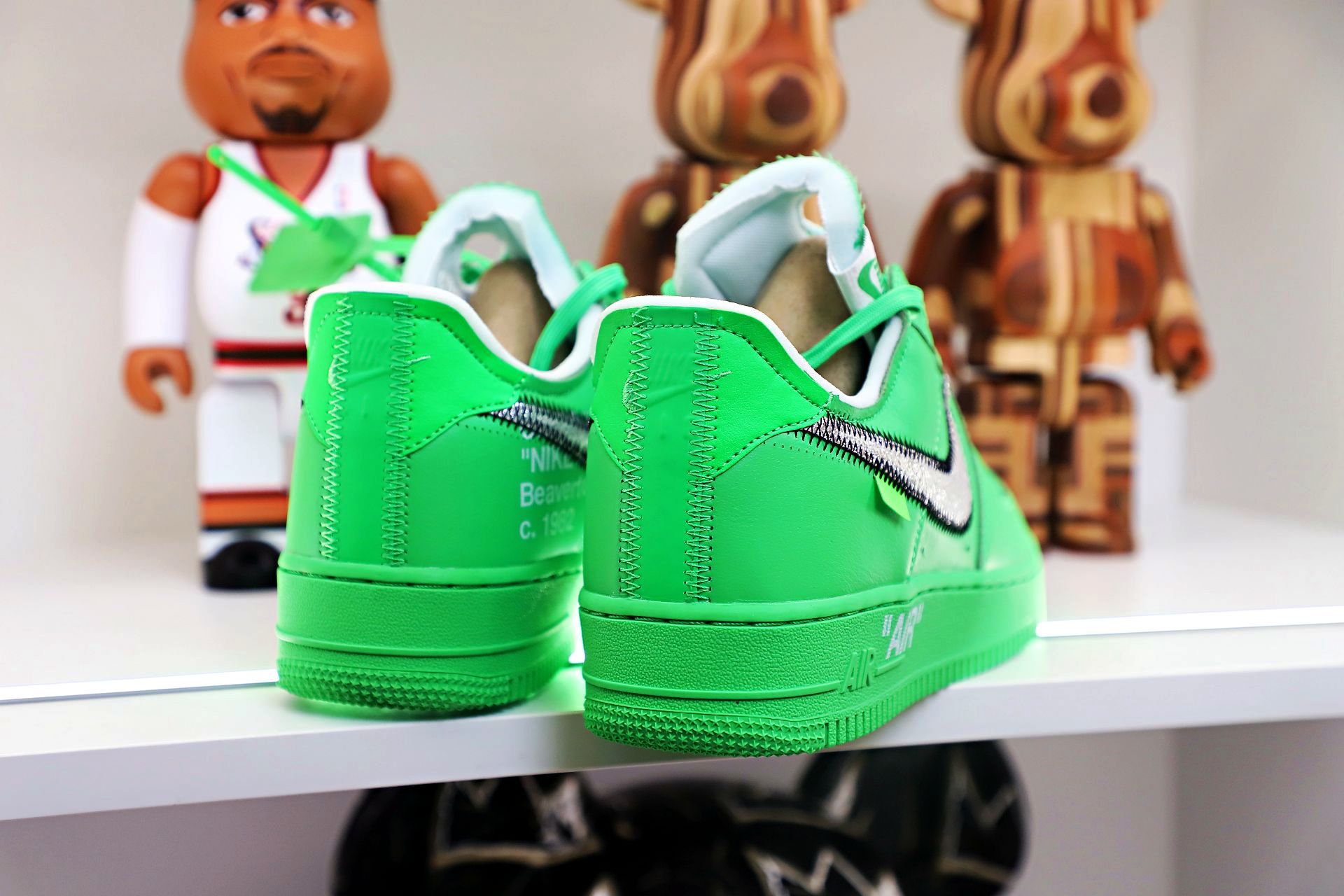 OFF WHITE NIKE AIR FORCE 1 LOW GREEN