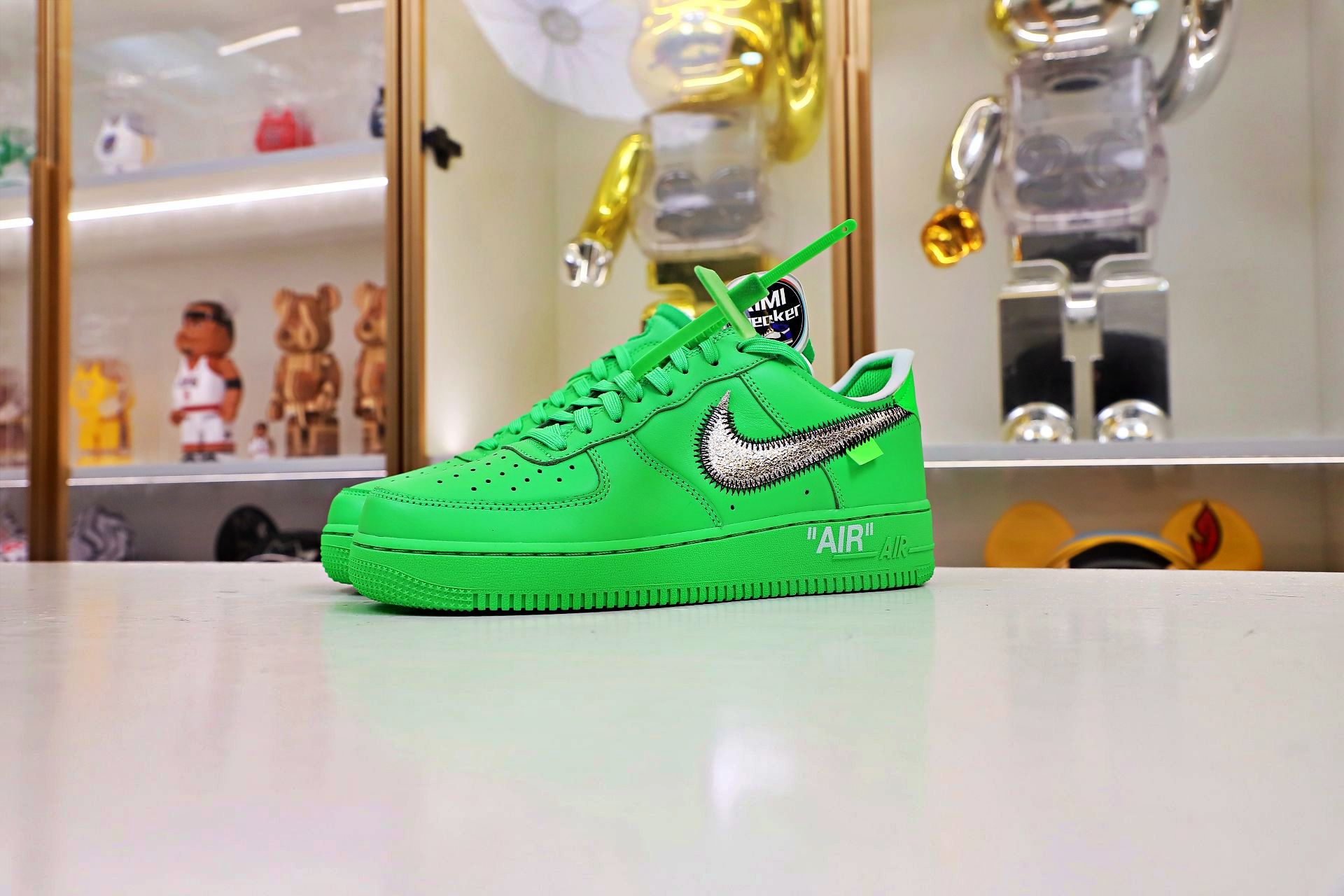 OFF WHITE NIKE AIR FORCE 1 LOW GREEN