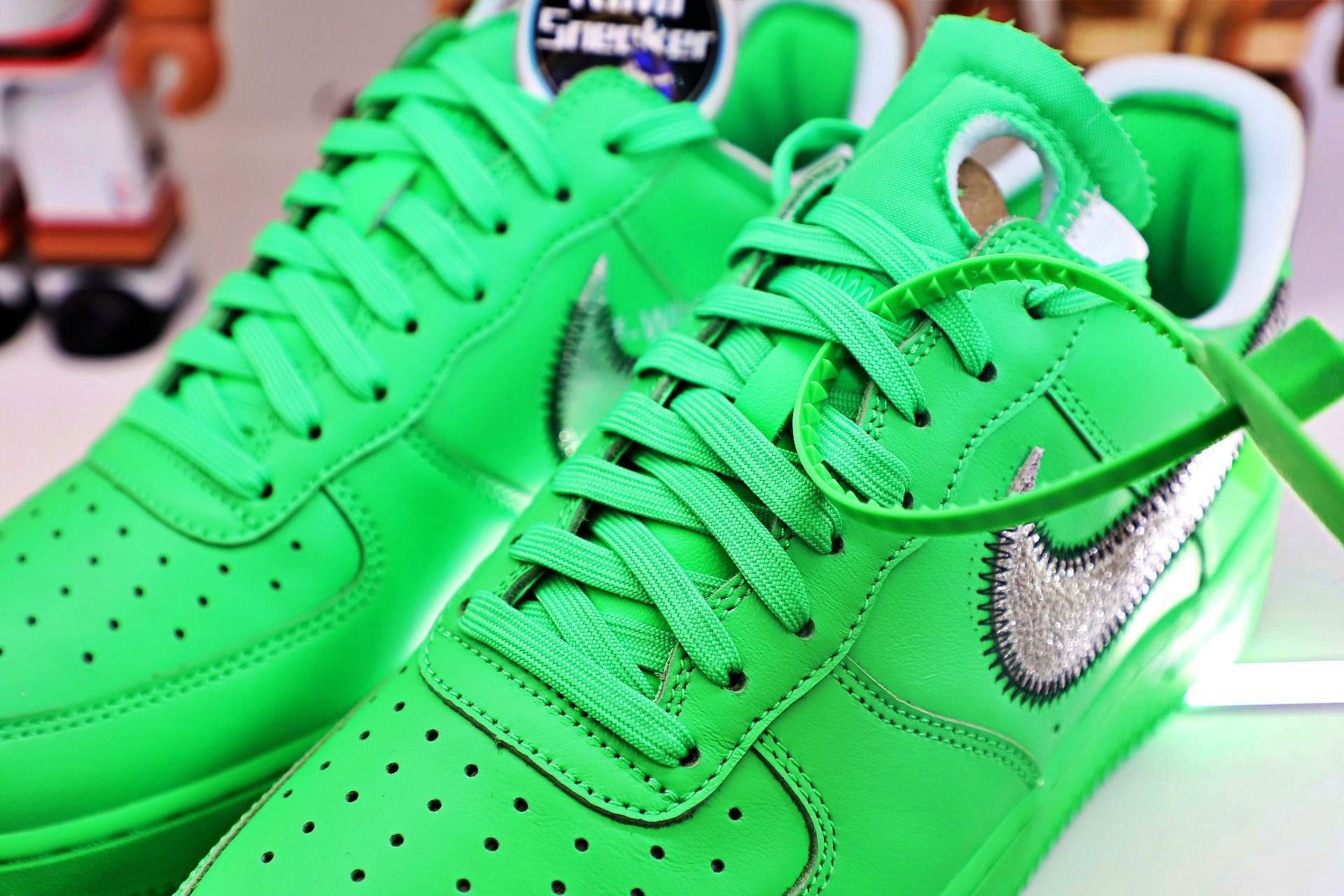 OFF WHITE NIKE AIR FORCE 1 LOW GREEN
