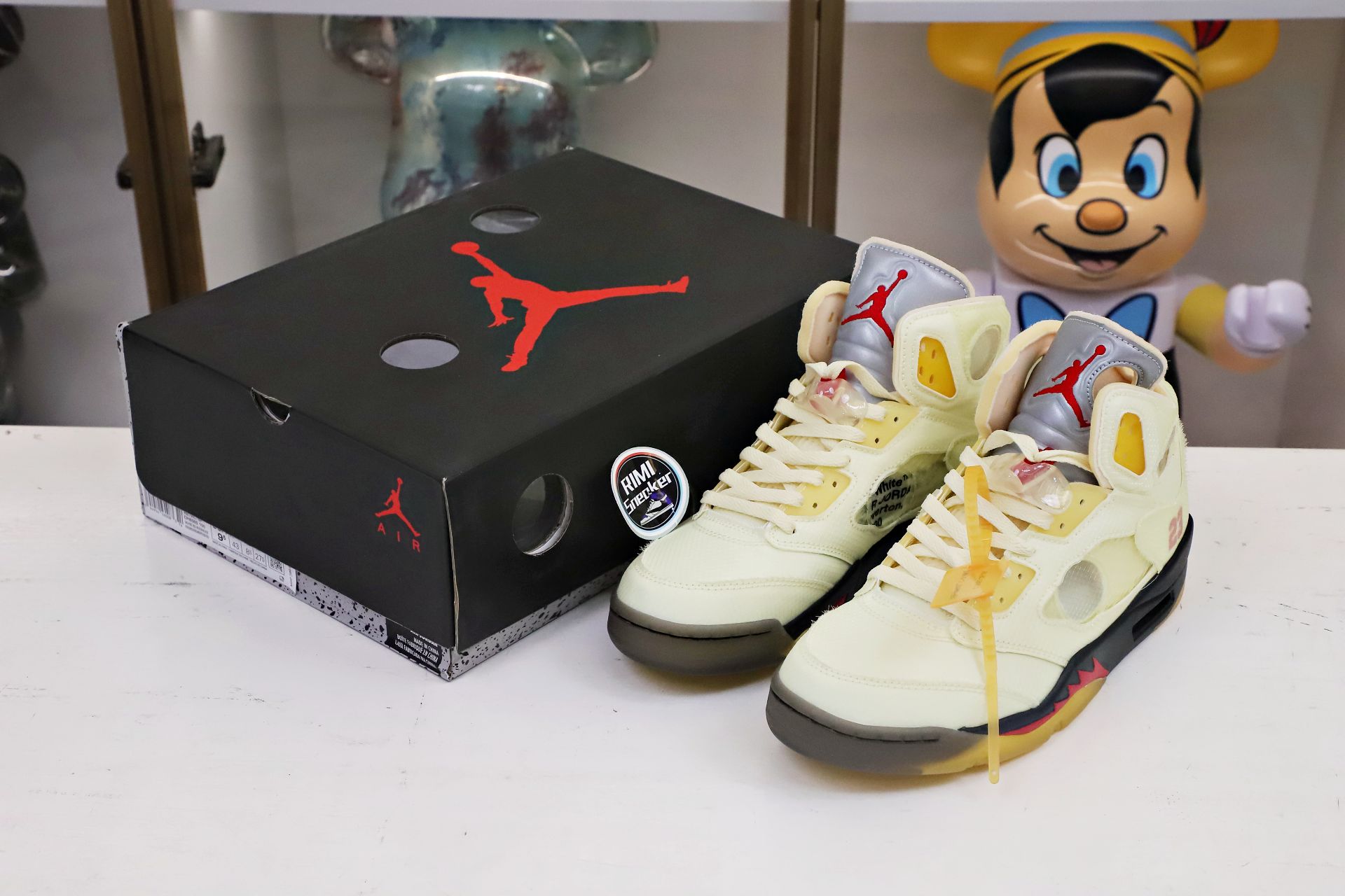 AIR JORDAN OFF-WHITE X AIR JORDAN 5 RETRO SP PS 'SAIL'