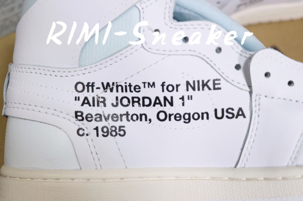 OFF-WHITE X AIR JORDAN 1 RETRO HIGH OG 'WHITE' 2018