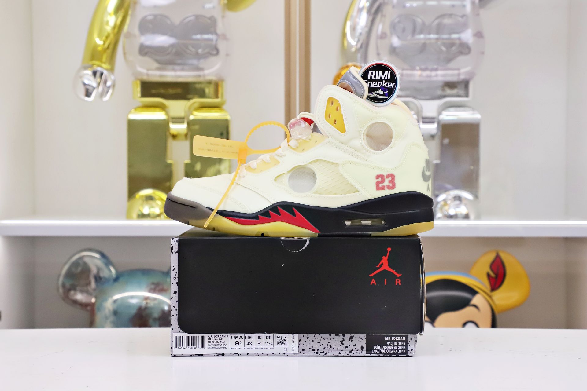 AIR JORDAN OFF-WHITE X AIR JORDAN 5 RETRO SP PS 'SAIL'