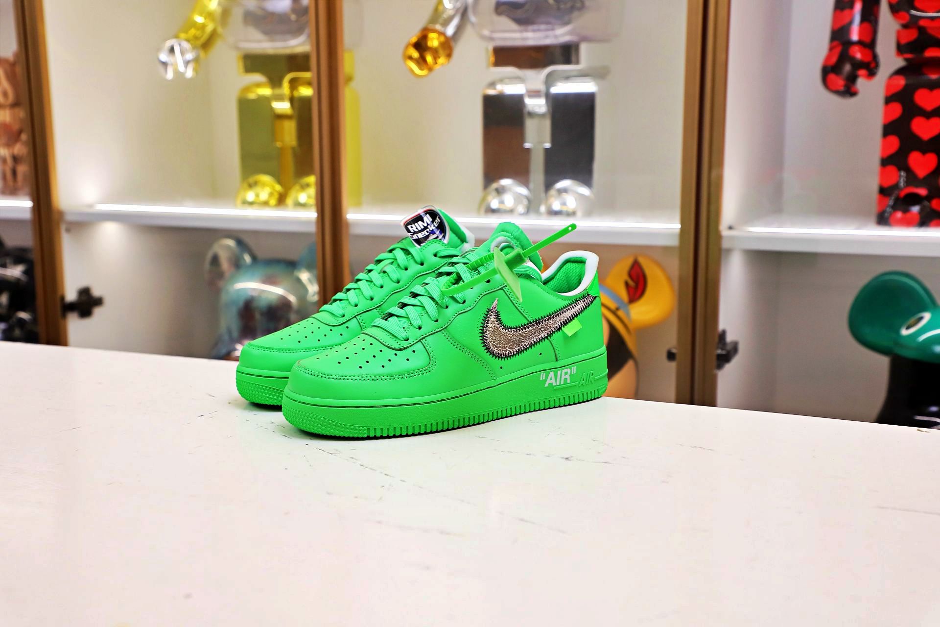 OFF WHITE NIKE AIR FORCE 1 LOW GREEN