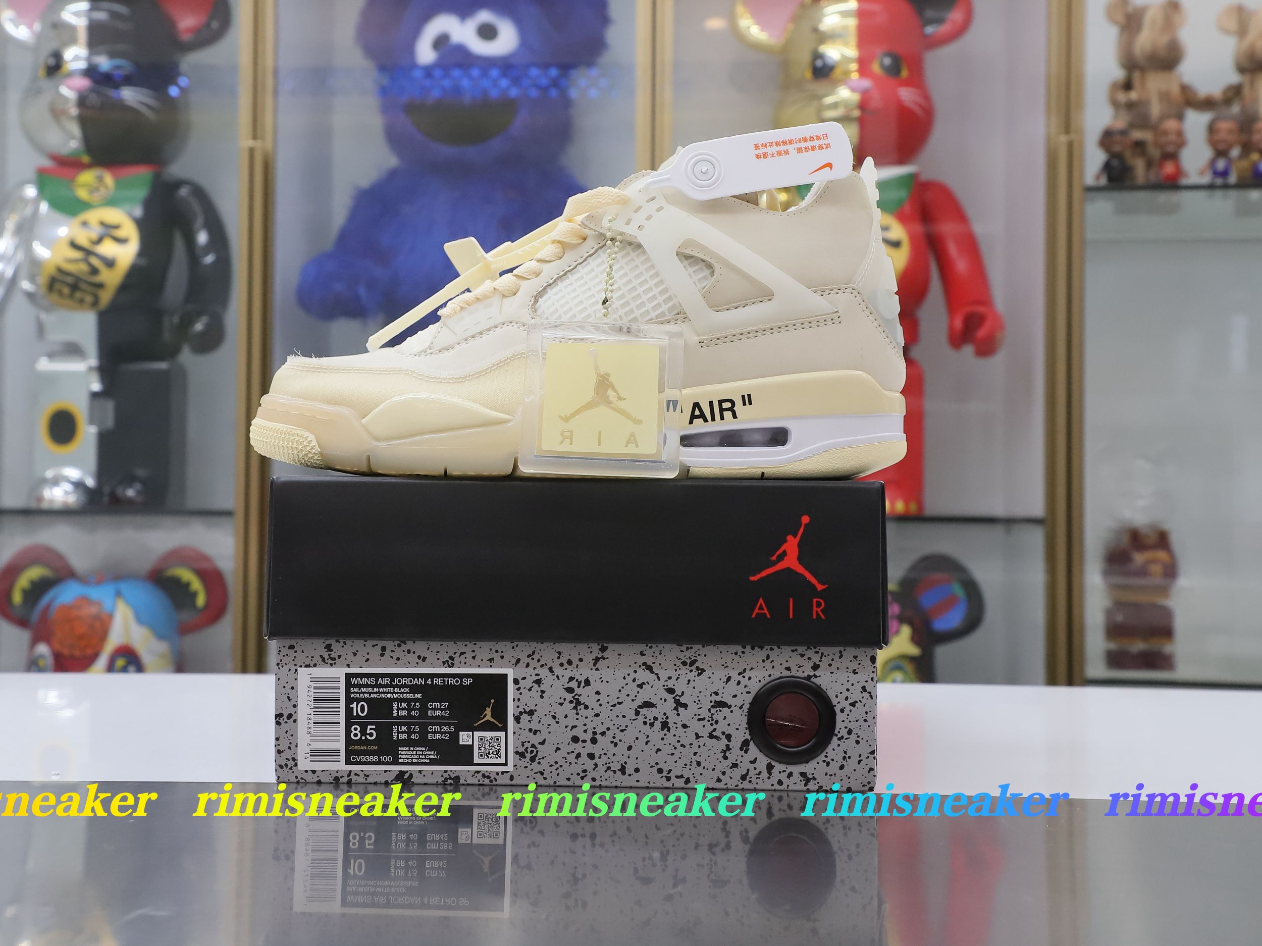 AIR JORDAN OFF-WHITE X WMNS AIR JORDAN 4 SP 'SAIL'