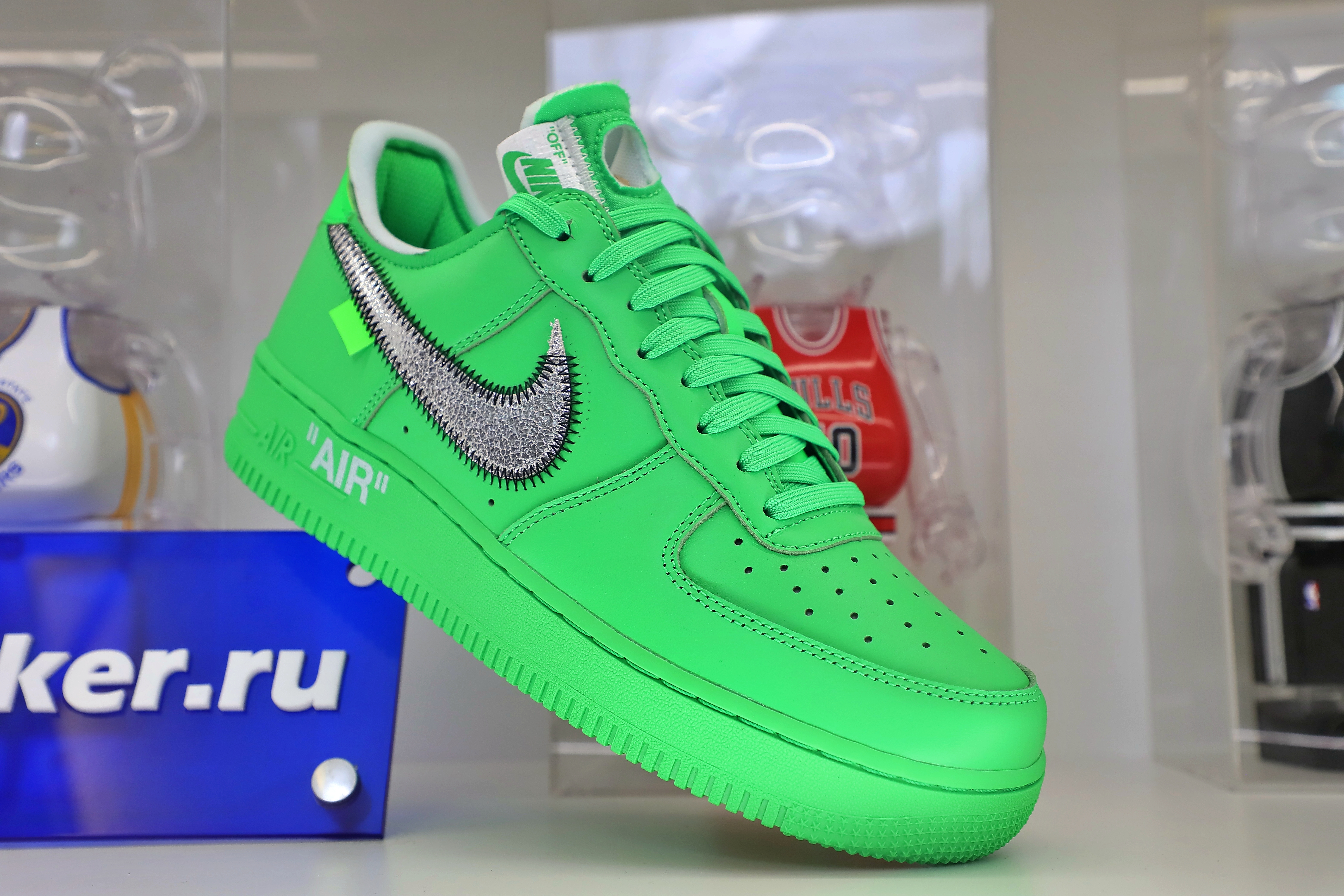 OFF WHITE NIKE AIR FORCE 1 LOW GREEN