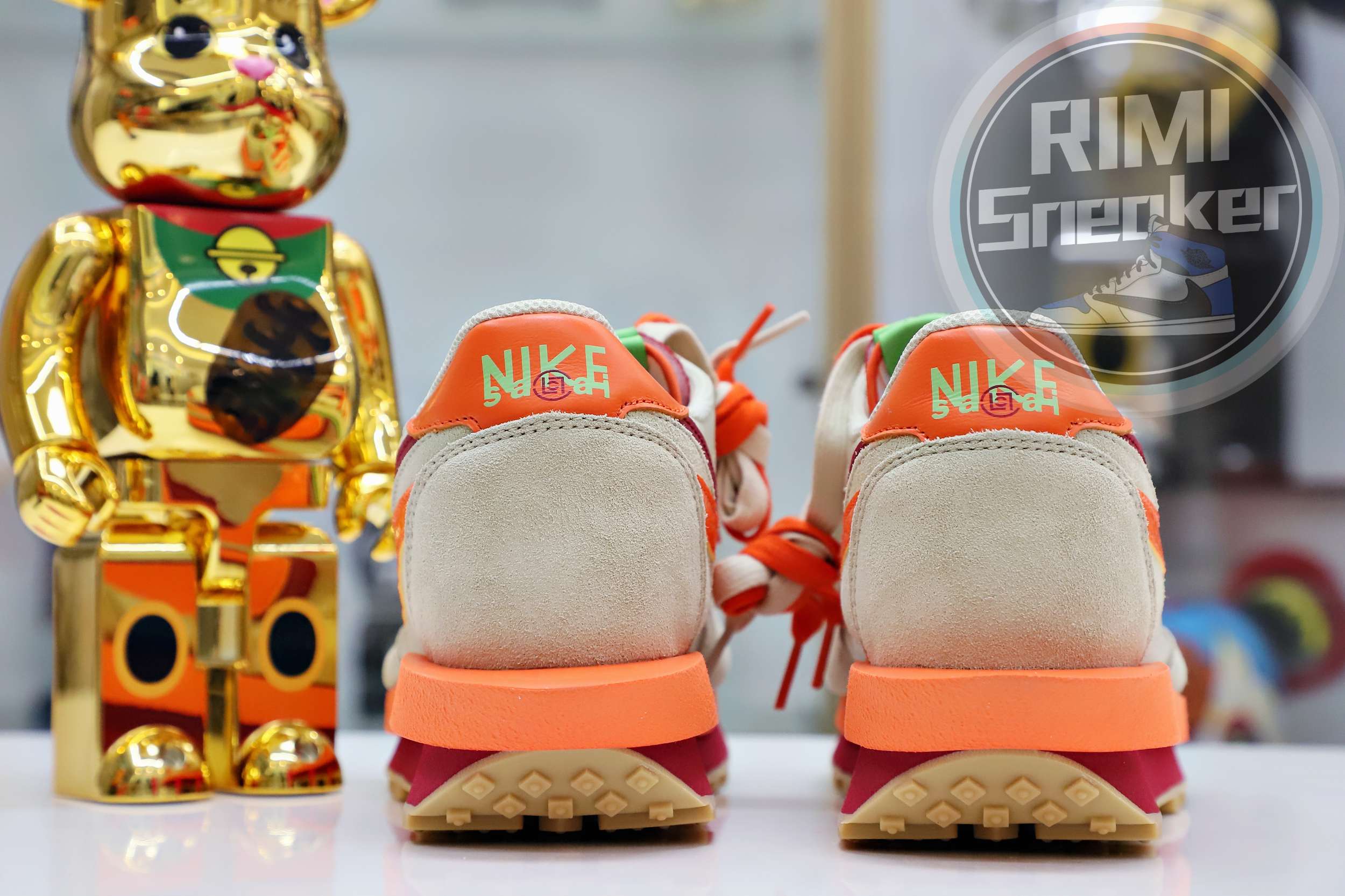 SACAI X CLOT X LDWAFFLE 'NET ORANGE BLAZE'