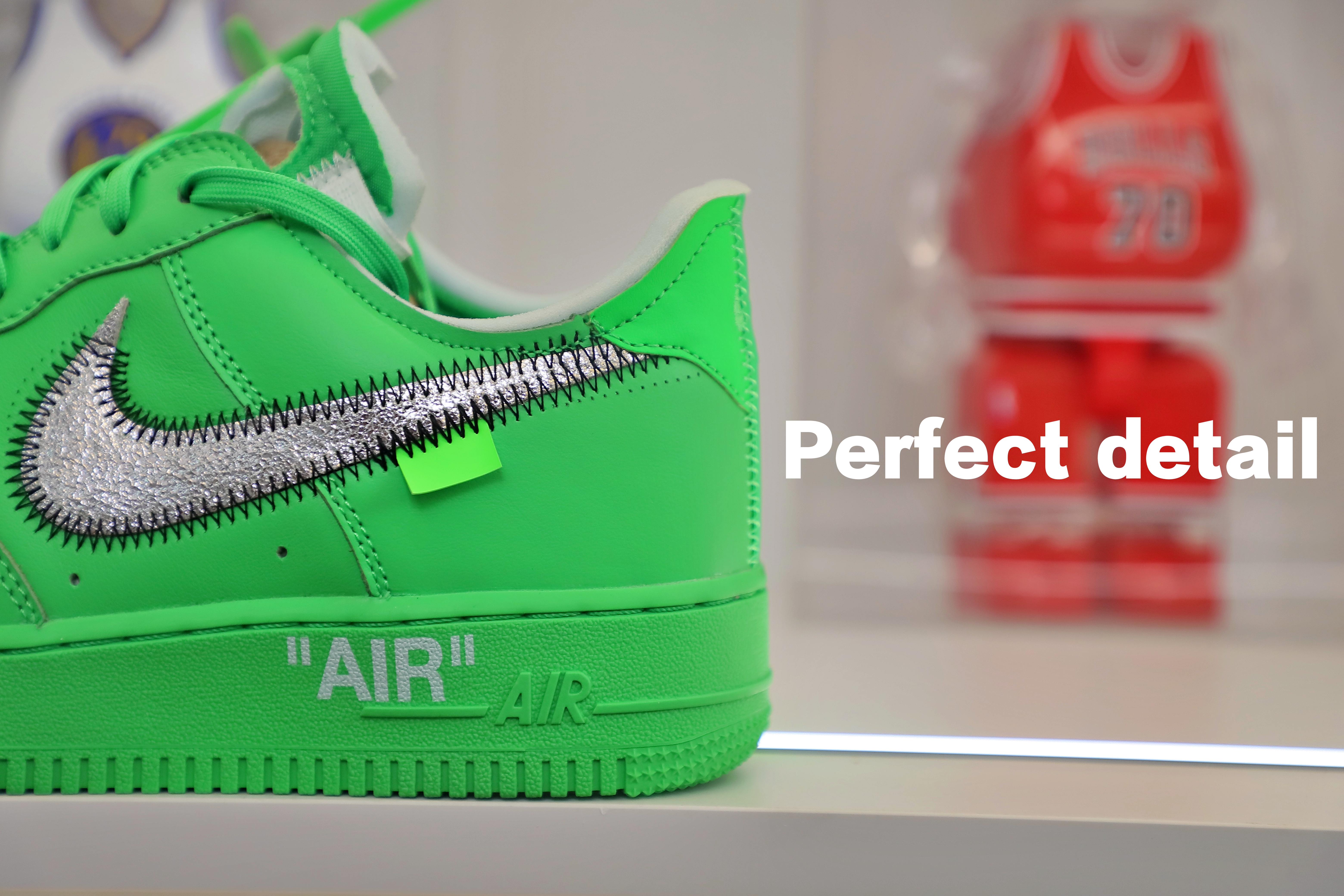 OFF WHITE NIKE AIR FORCE 1 LOW GREEN