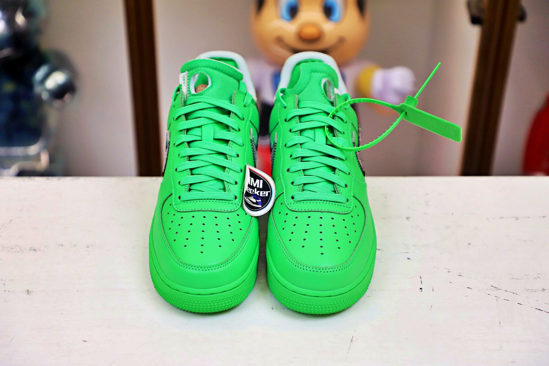 OFF WHITE NIKE AIR FORCE 1 LOW GREEN