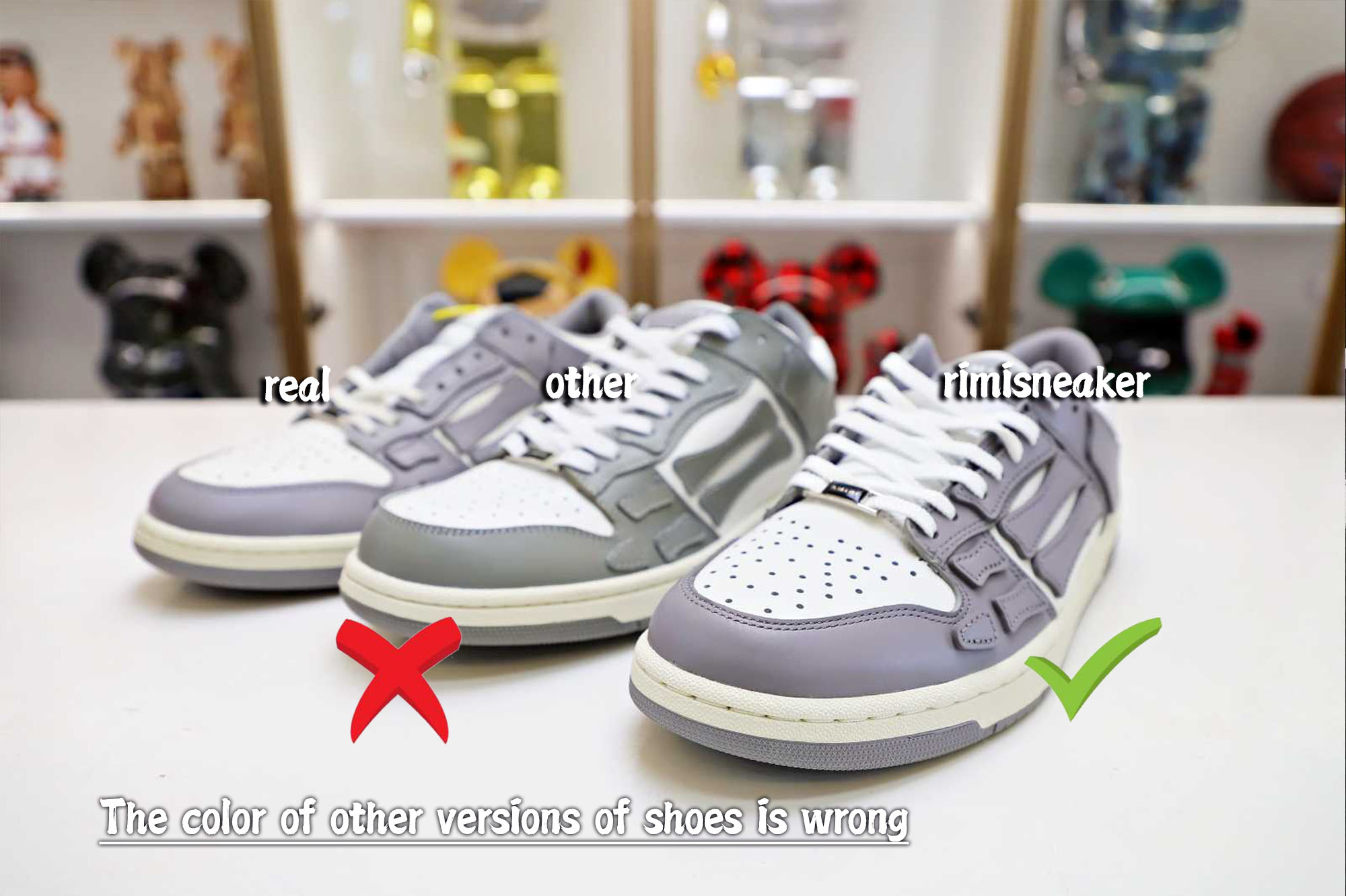 AMIRI LEATHER SKEL LOW