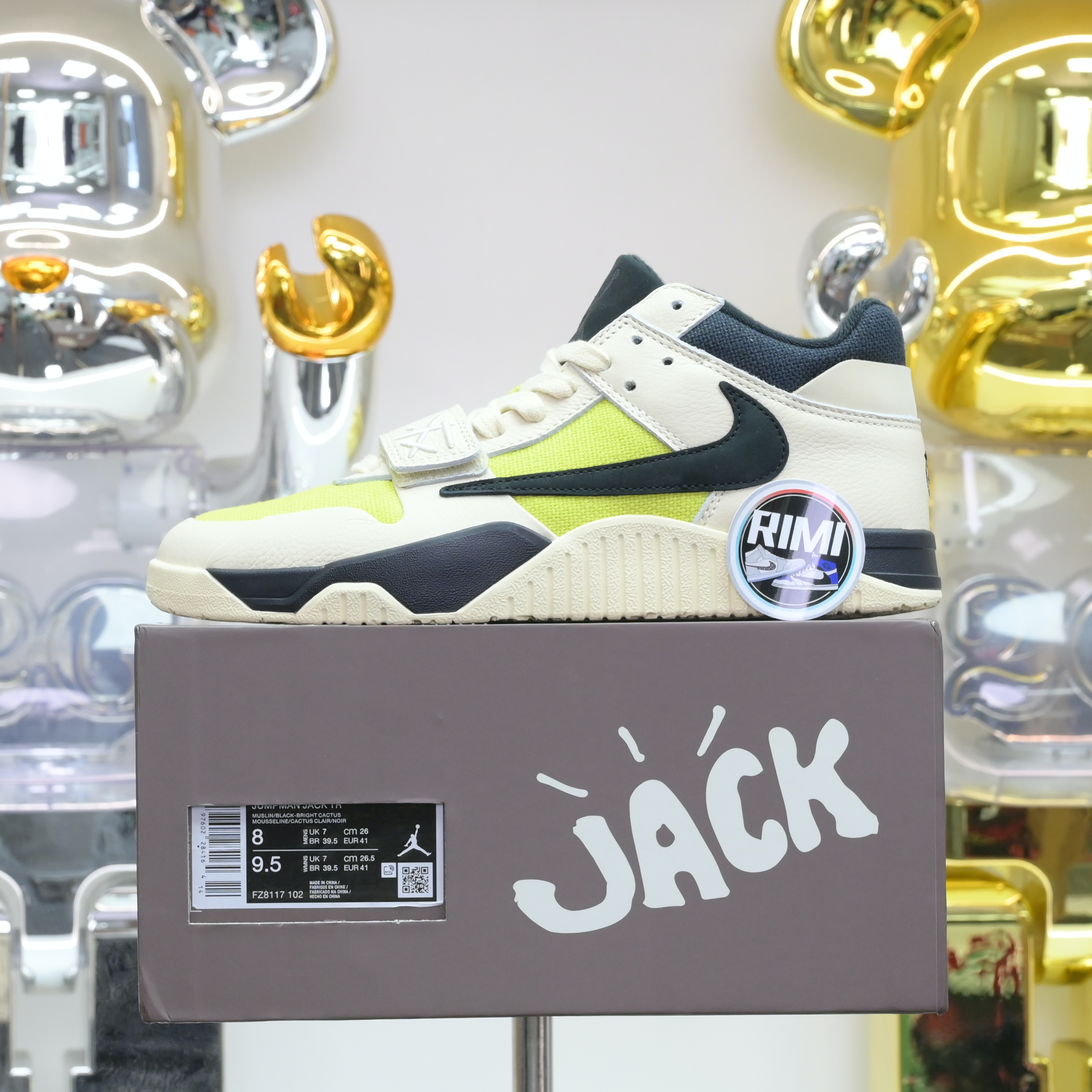 Travis Scottx Jordan Jumpman Jack TR“Bright Cactus”  FZ8117-102