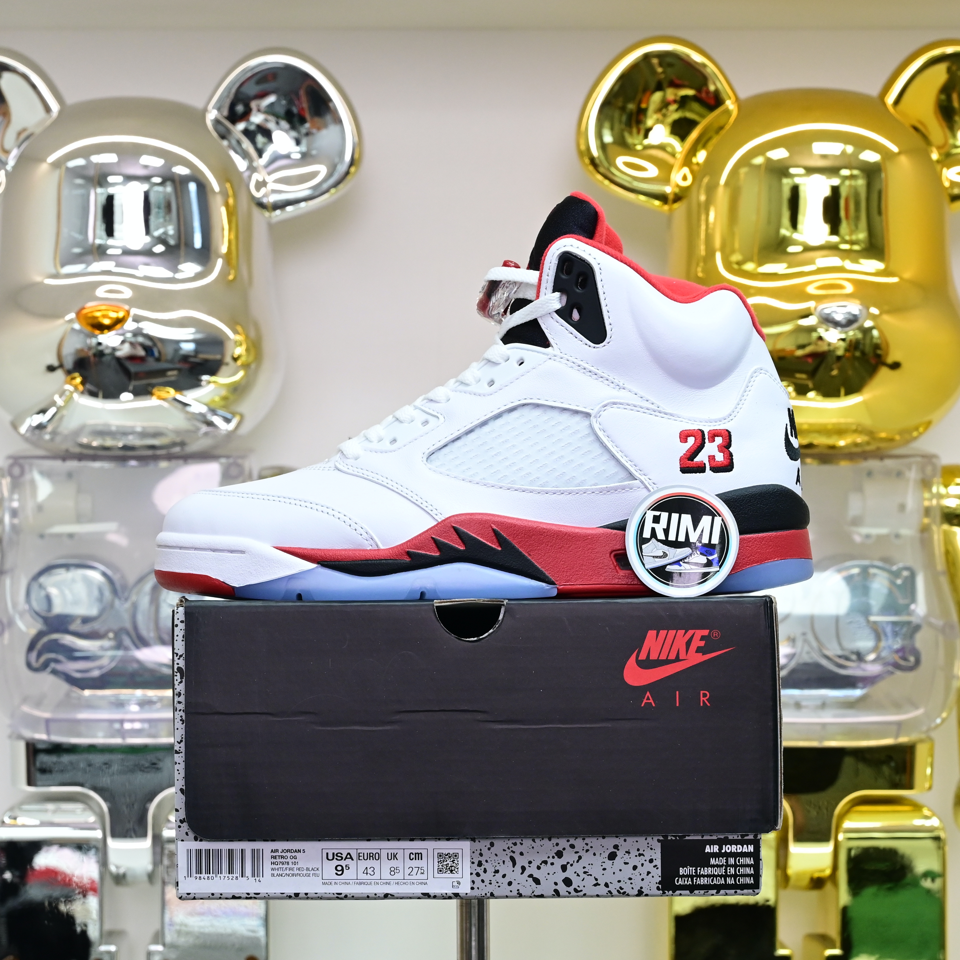 Air Jordan 5 Fire Red“Black Tongue”  HQ7978-101