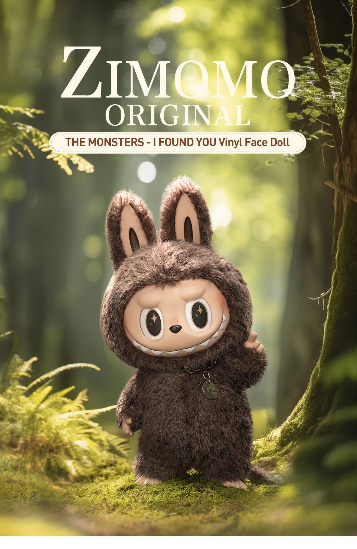 THE MONSTERS ZIMOMO V1 - I FOUND YOU Vinyl Face Doll (38CM)