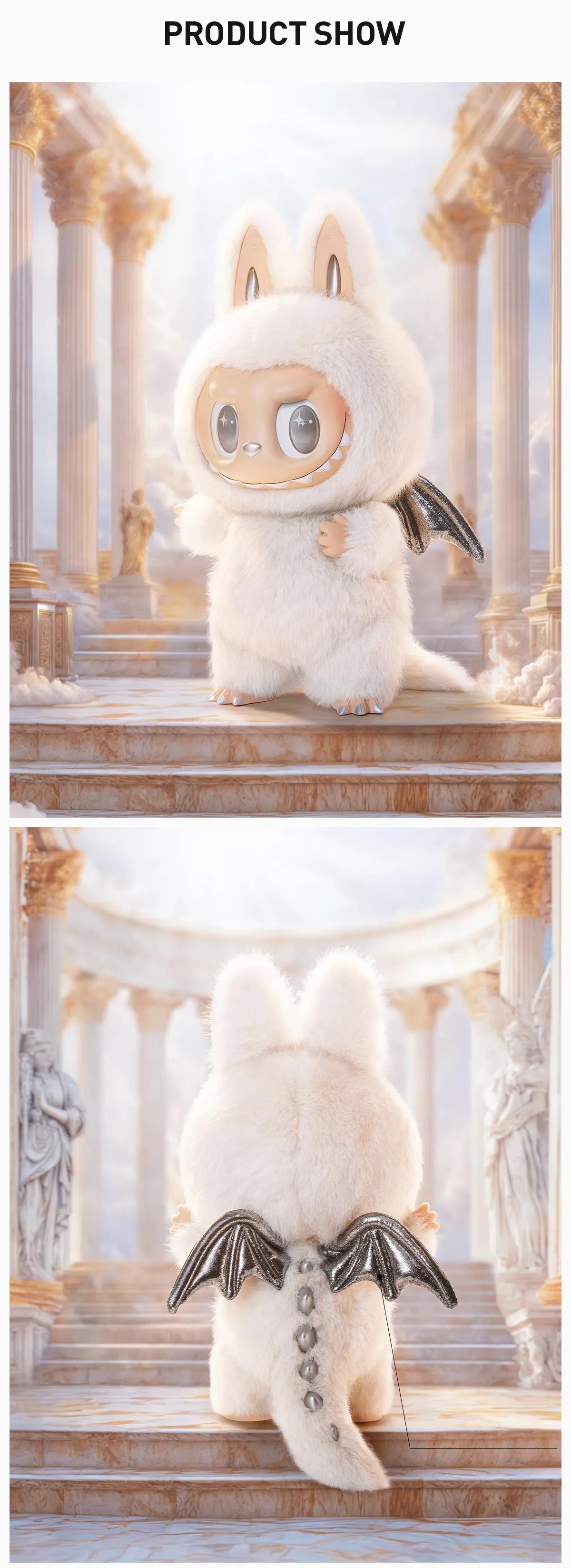 ZIMOMO THE MONSTERS V2 - ANGEL IN CLOUDS Vinyl Face Doll (38CM)