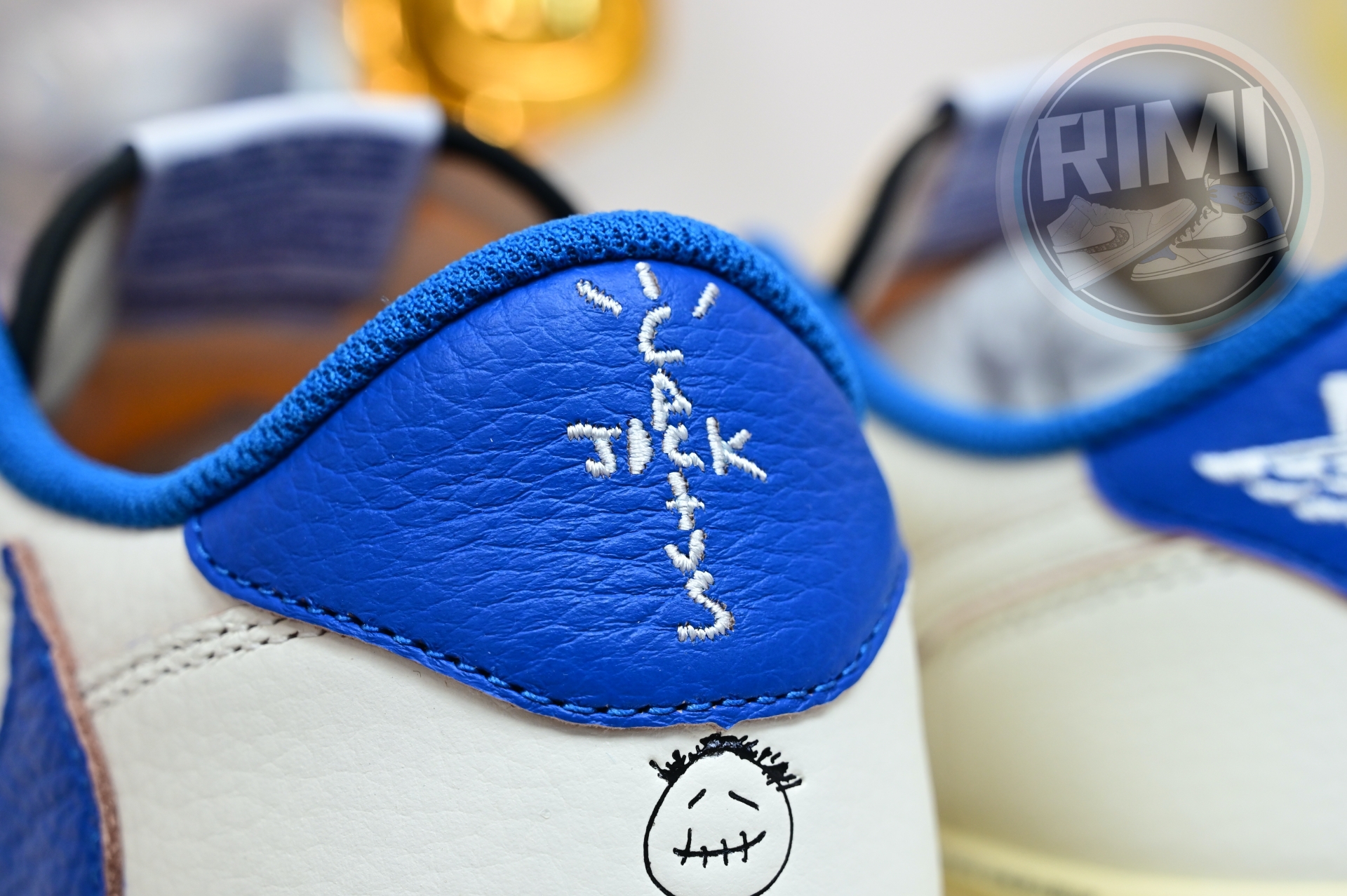 Travis Scott x Jordan 1 Retro Low OG SP Fragment Sail Military Blue