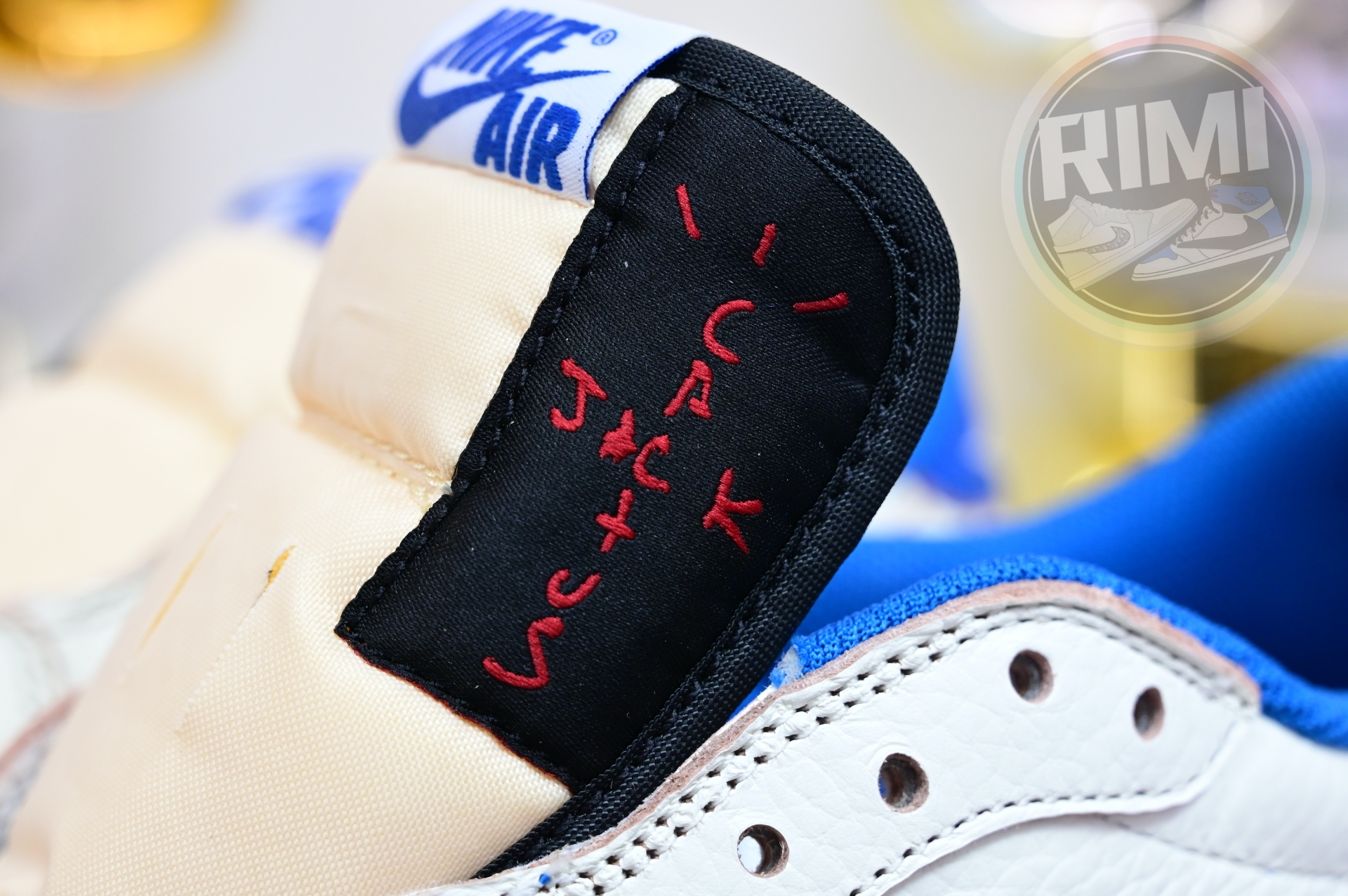 Travis Scott x Jordan 1 Retro Low OG SP Fragment Sail Military Blue
