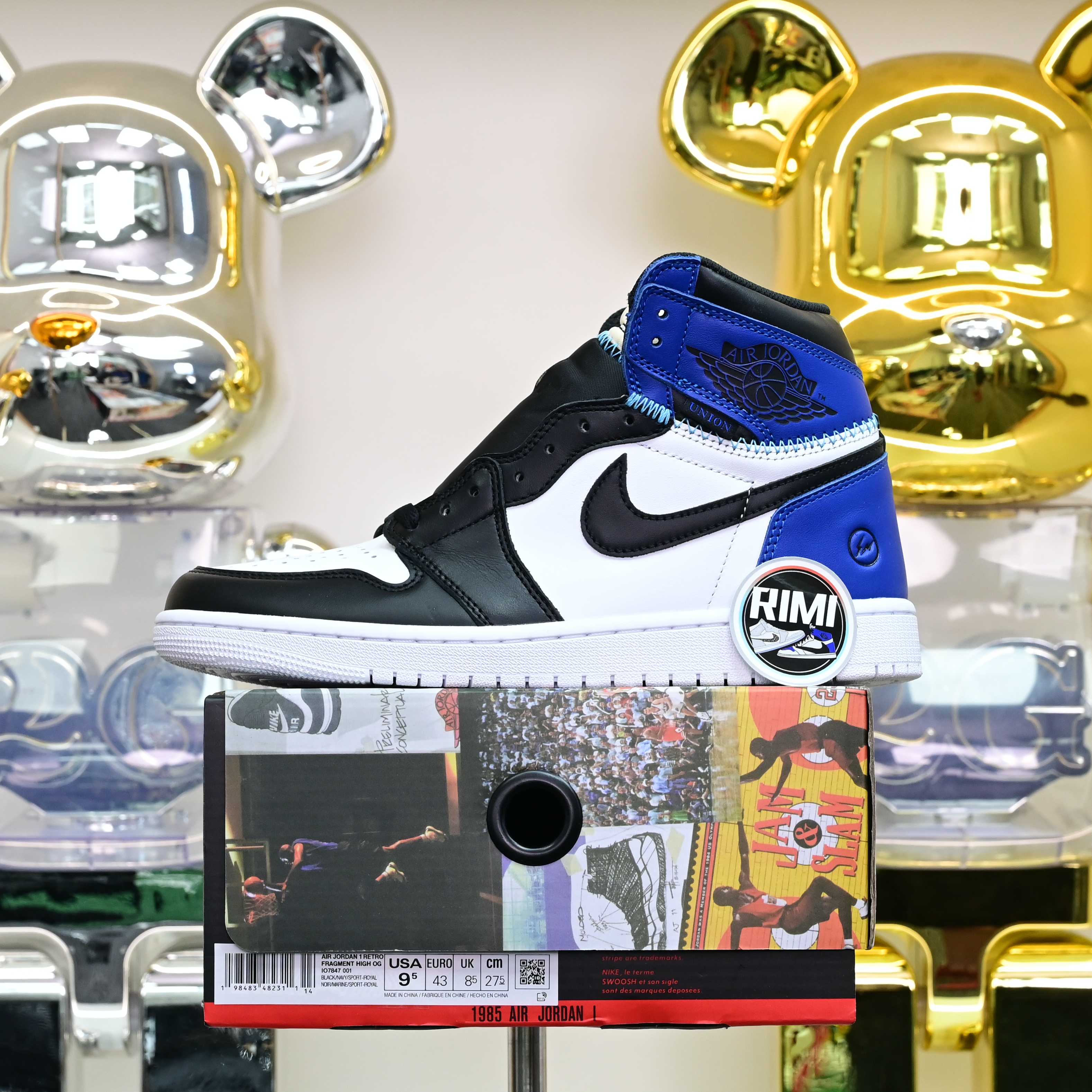Air Jordan 1  UNDEFEATED x fragment design HIGH OG 107847-001