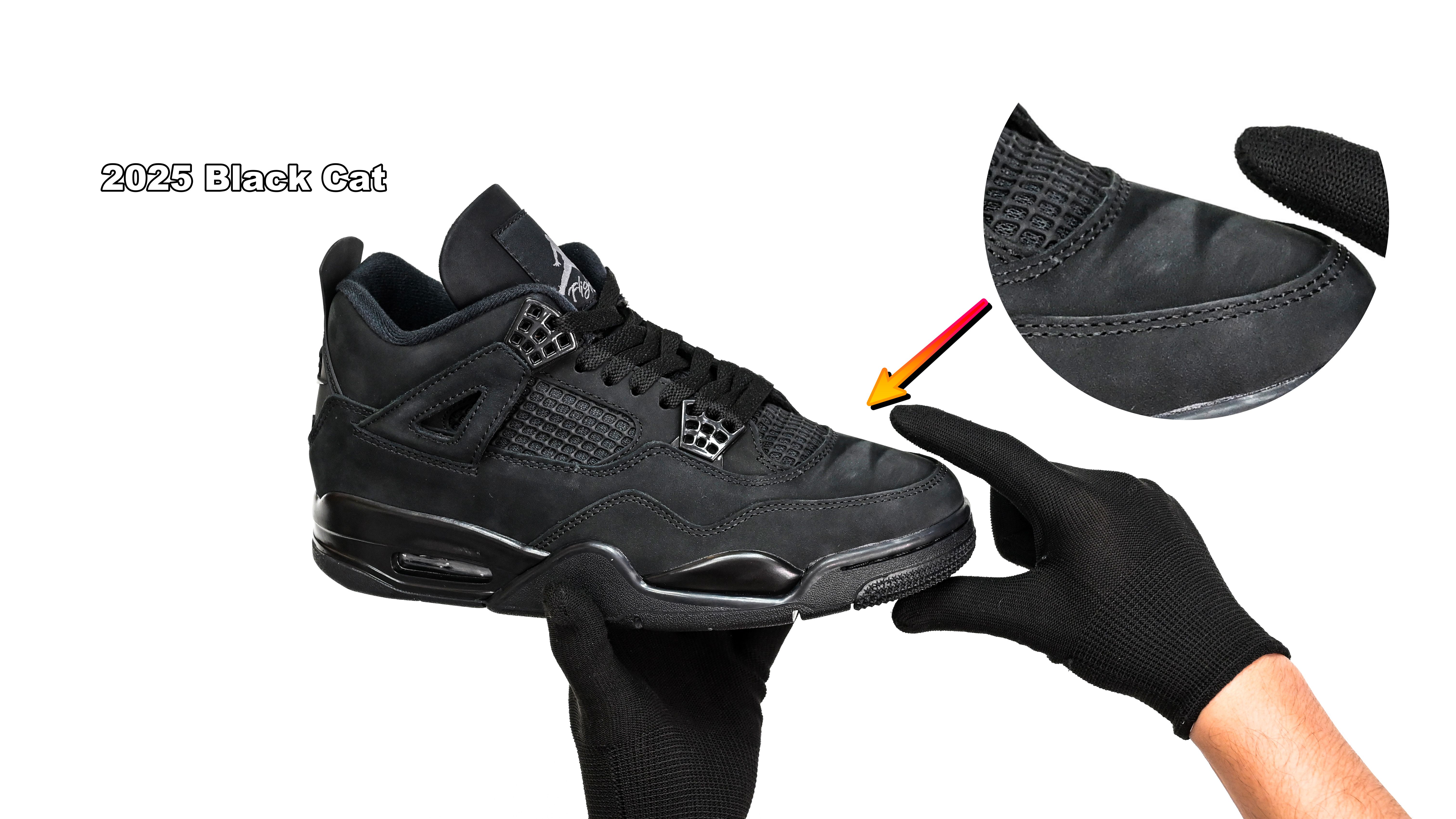AIR JORDAN 4 RETRO 'BLACK CAT' 2025  FV5029-010