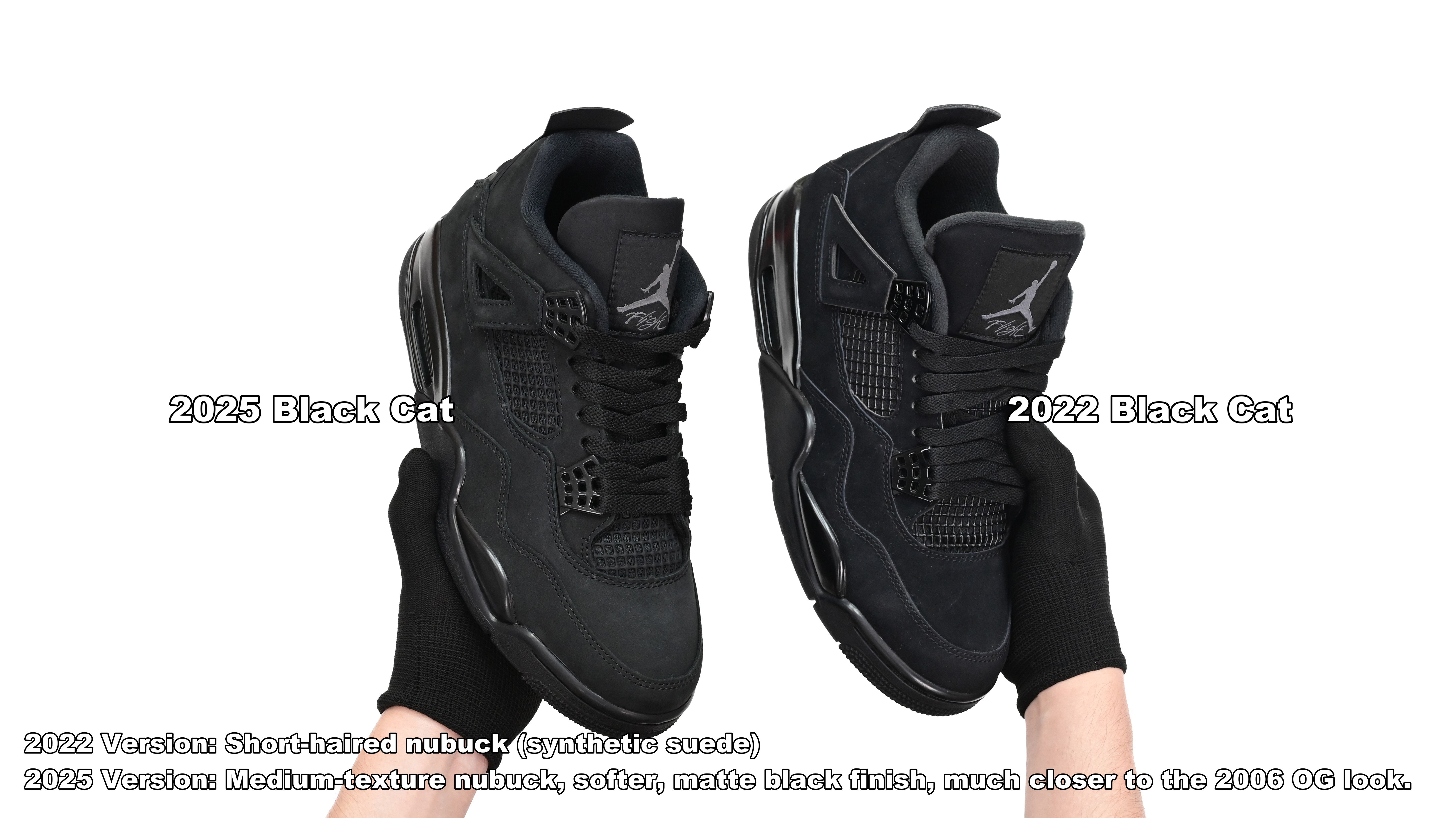 AIR JORDAN 4 RETRO 'BLACK CAT' 2025  FV5029-010