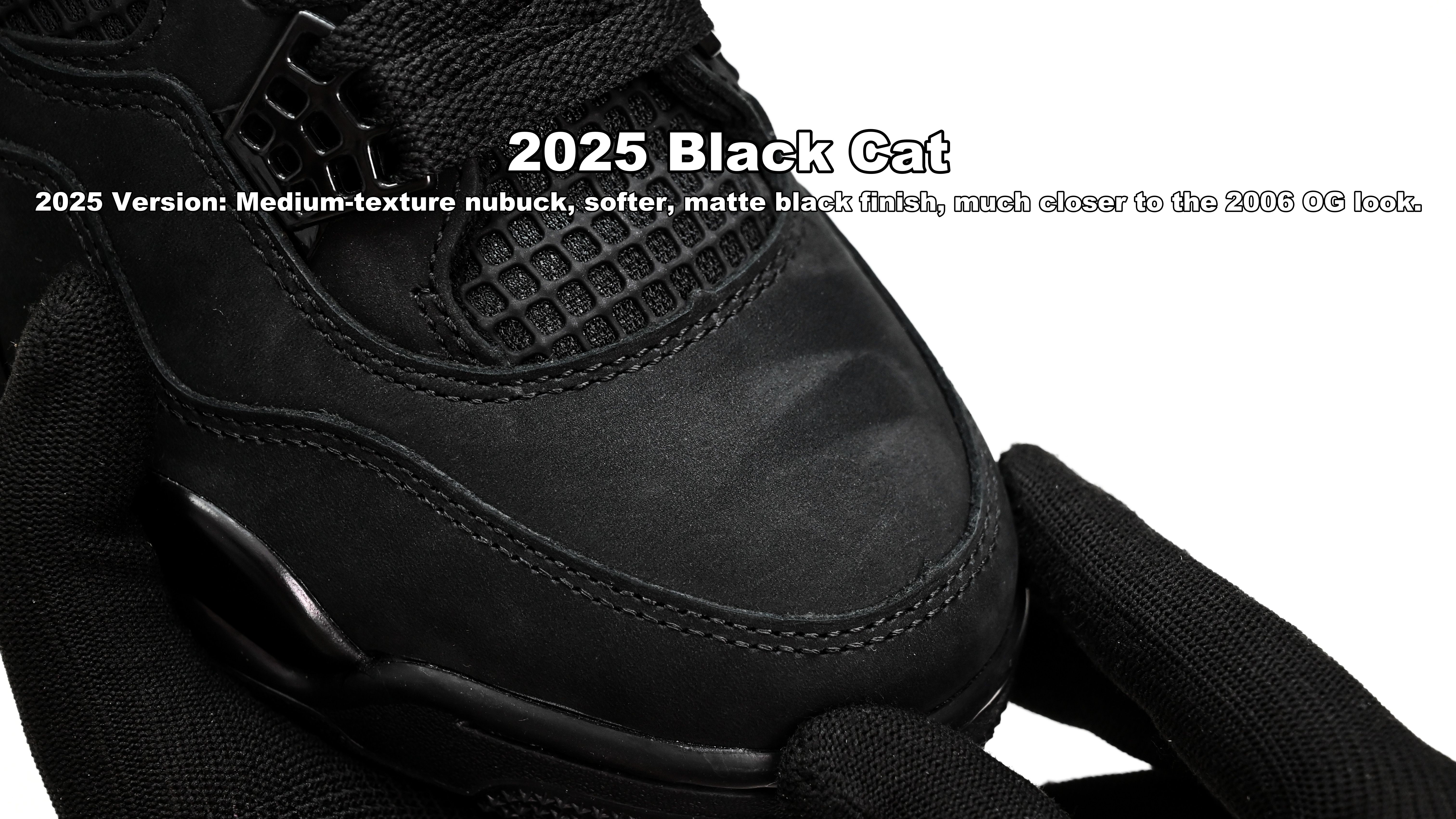 AIR JORDAN 4 RETRO 'BLACK CAT' 2025  FV5029-010