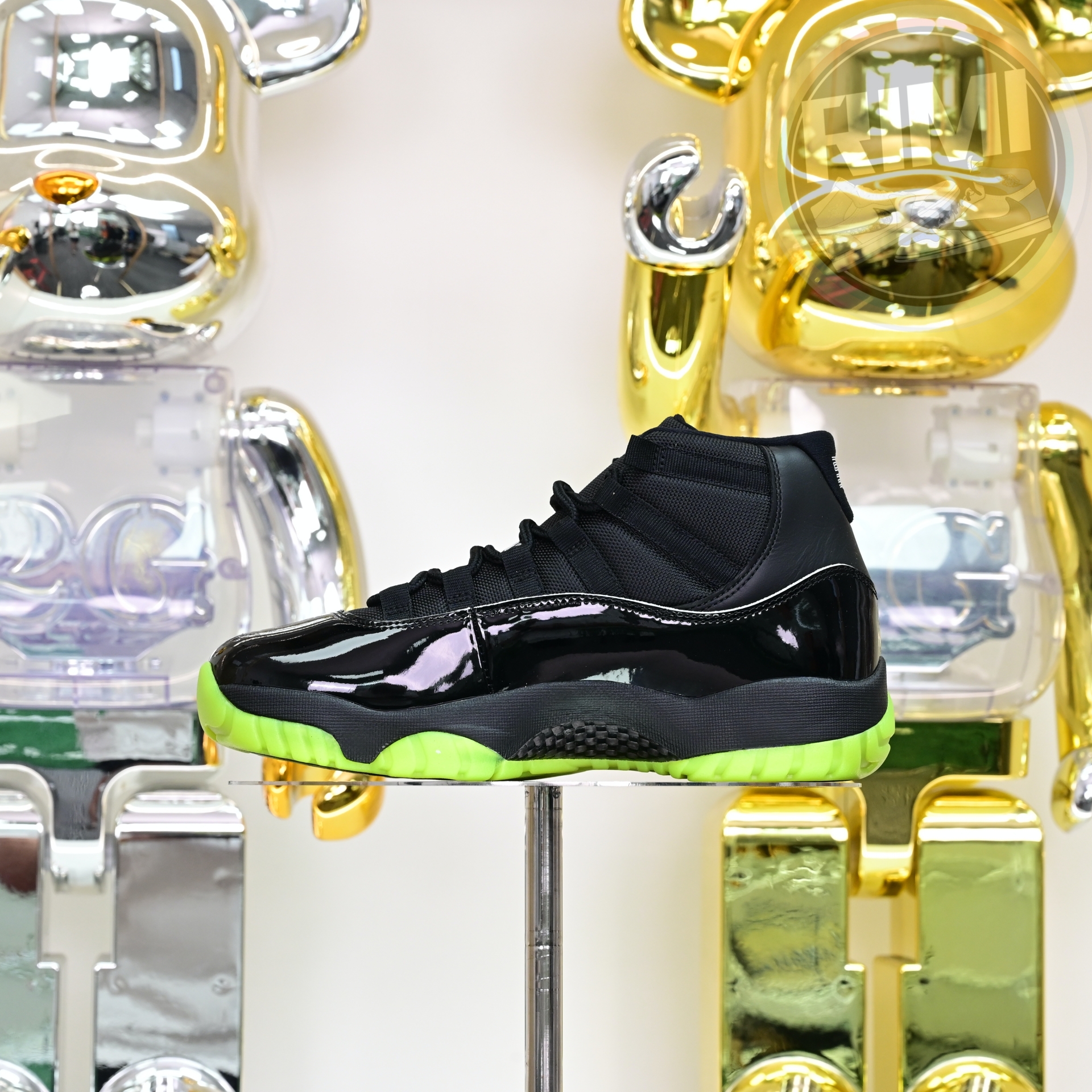 Air Jordan 11 GS Black/Barely Volt   CT8012-003