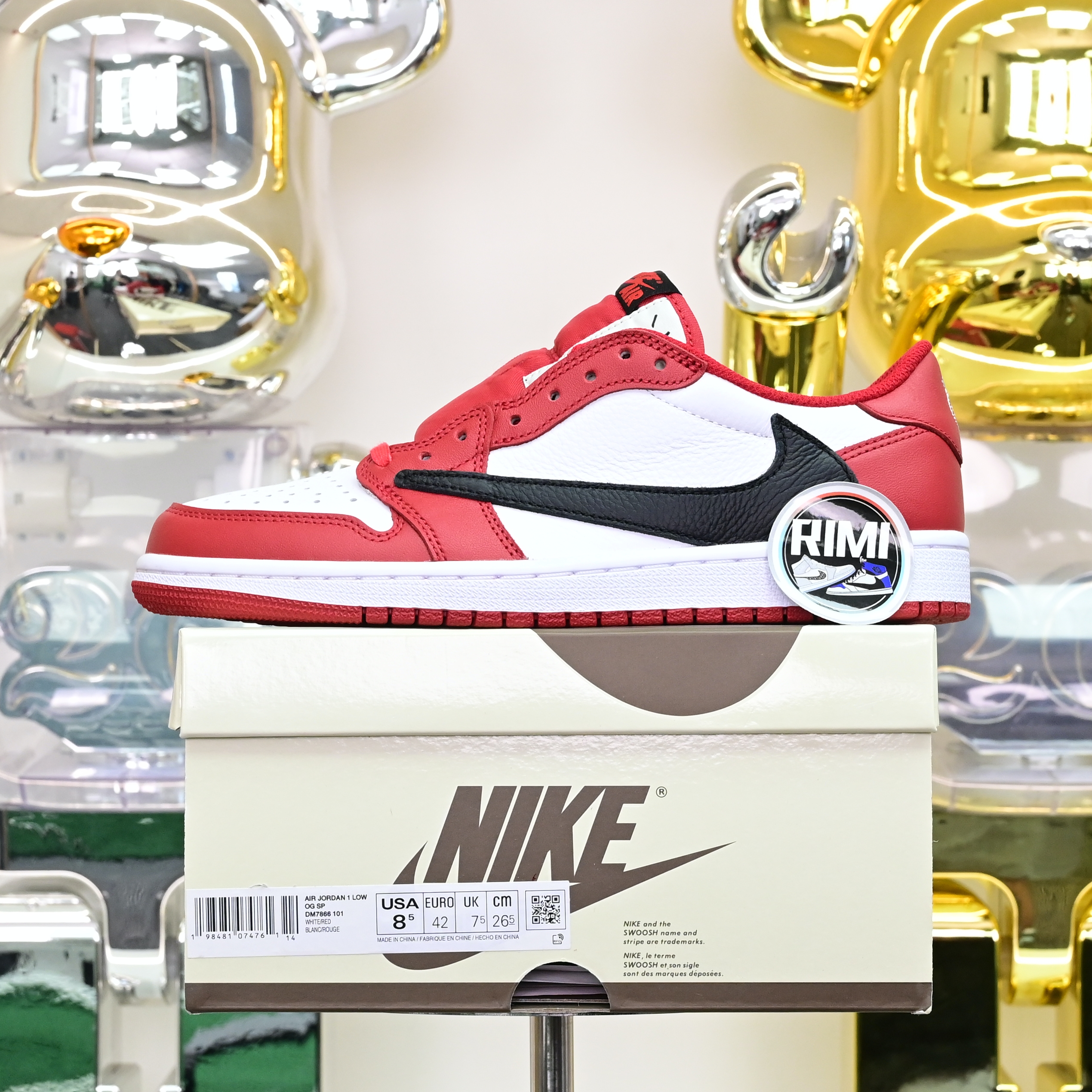 Travis Scott  x  Air Jordan 1   Low “Chicago”  DM7866-101